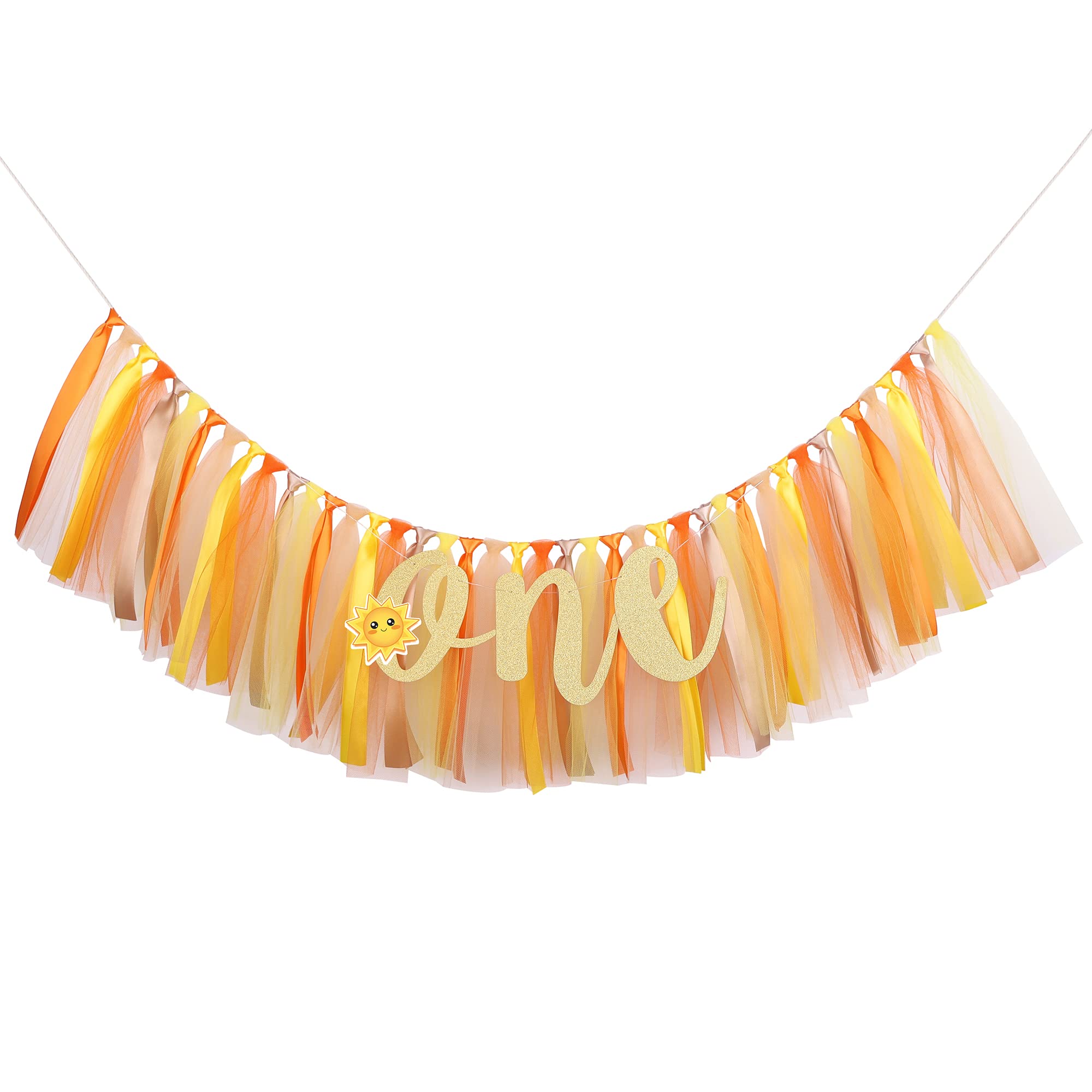 First Trip Around The Sun Birthday Decorations - 1St First Birthday Banner Highchair, High Chair Fabric Garland Party Supplies,