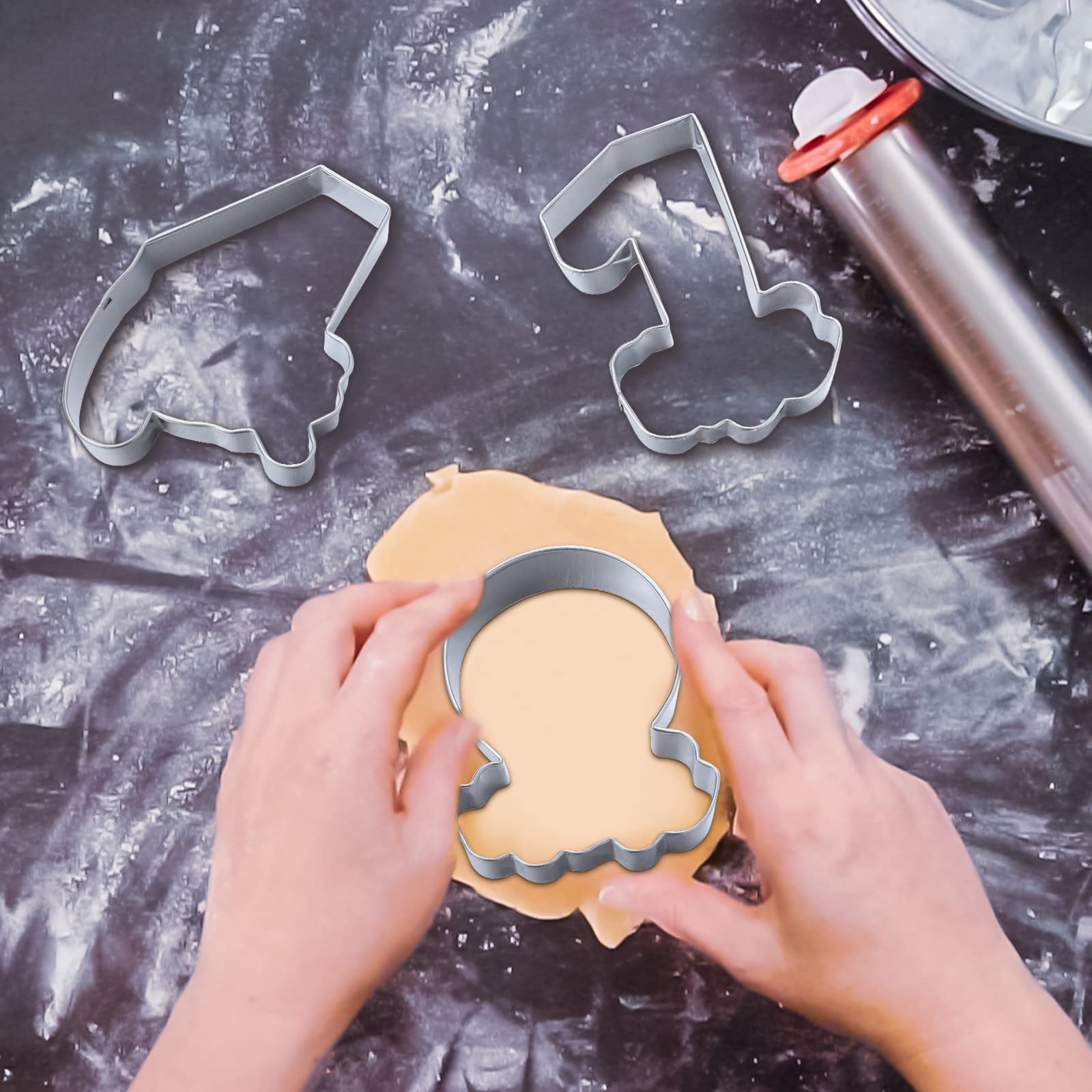 10 Pieces Numbers Cookie Cutters Number Shapes Vintage Cookie Cutter Birthday Number Cookie Mould For Home Kitchen Baking Biscui