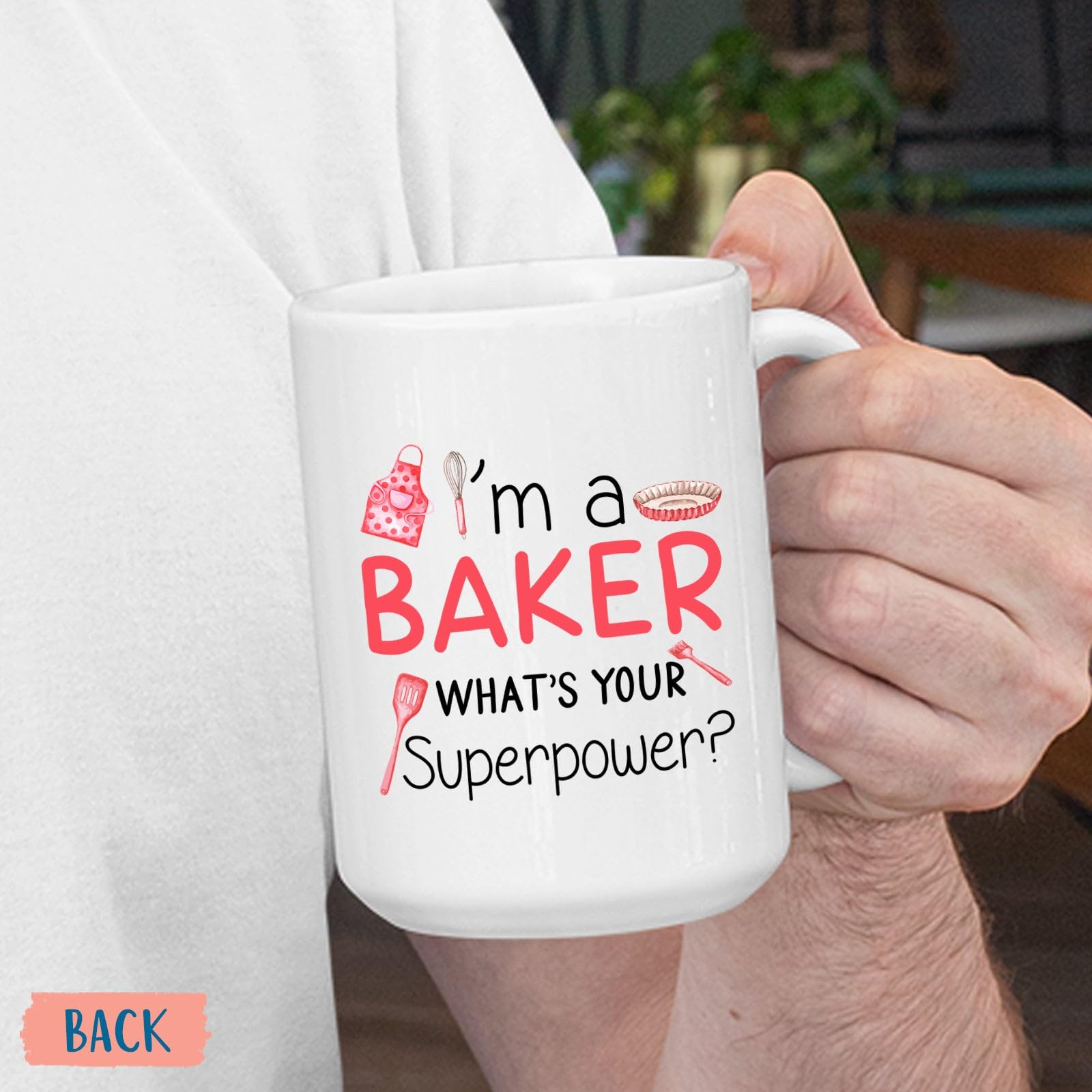 I'm A Baker Mug, Pastry Baker Cups, Personalized Name Mug Gifts For Baker Baking Lover, Baking Ceramic Mugs, Custom Baker Name C