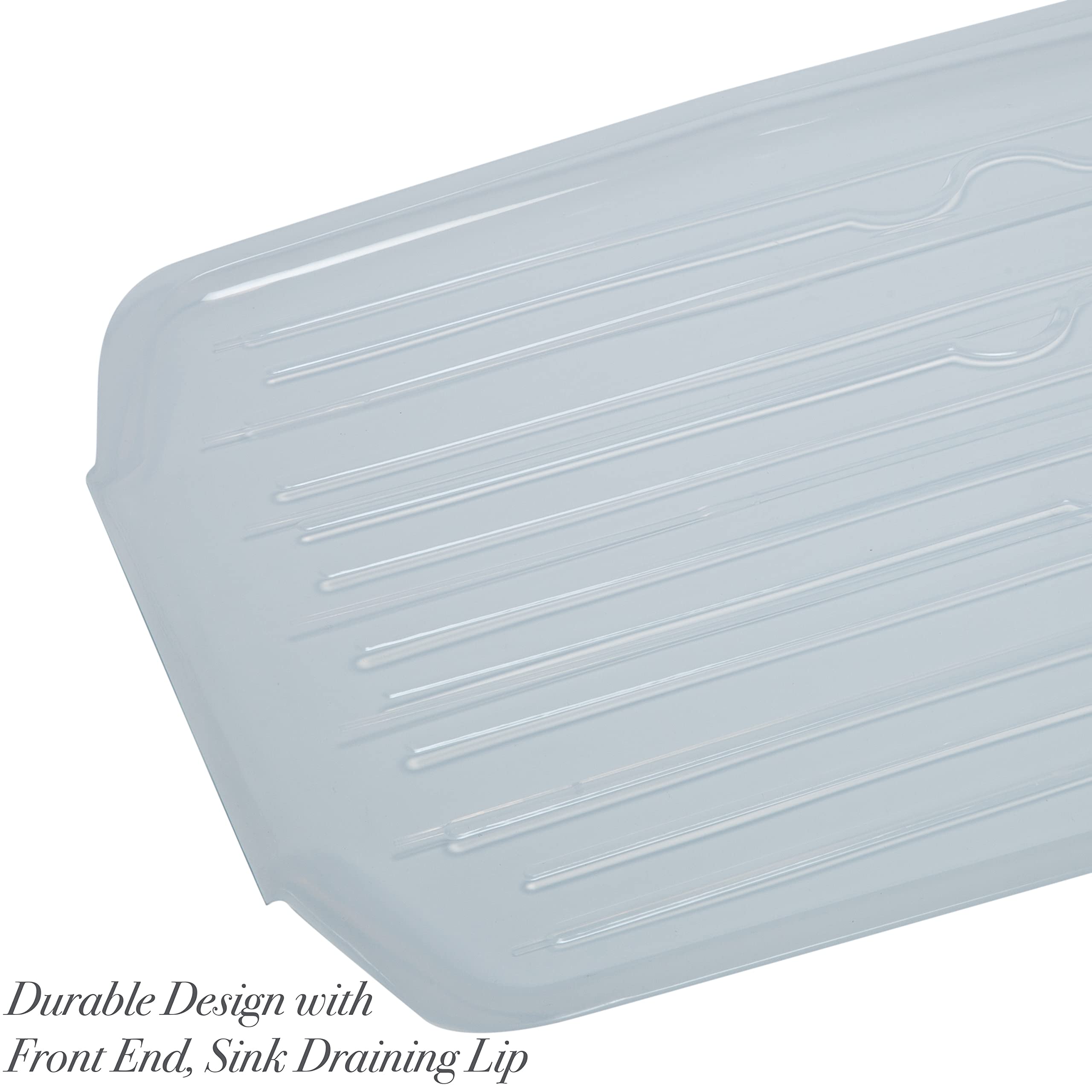 Kitchen Details Countertop Draining Tray | Dimensions: 18''X 15''X 1''| Designed For Stand Alone Dish Racks | Durable | Prevents
