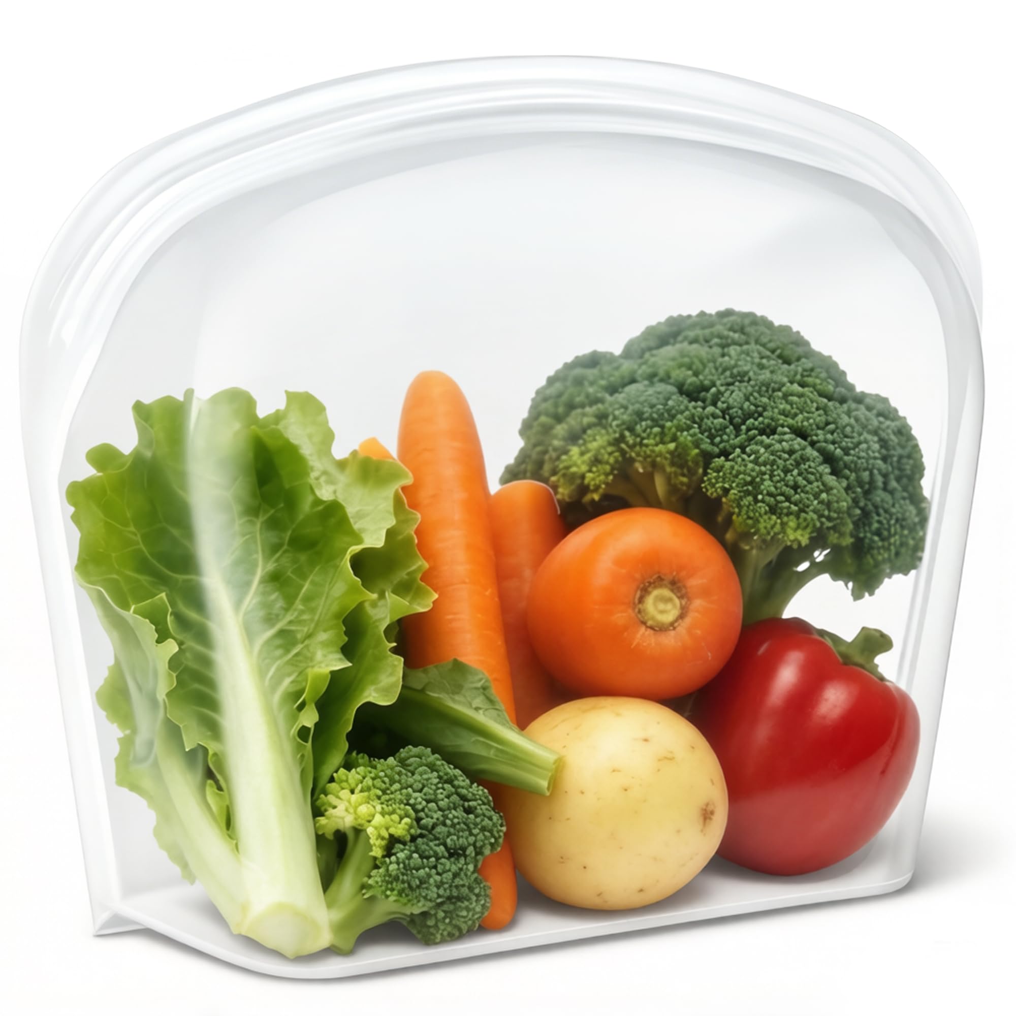 Reusable Silicone Food Storage Bag Extra Large 124oz Freezer Containers