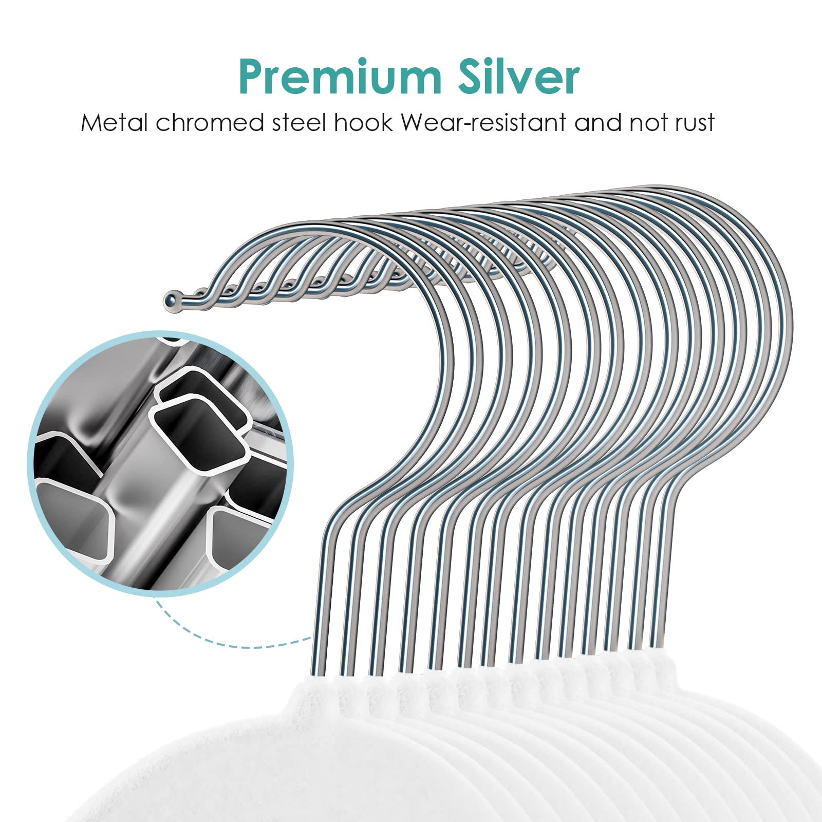 Velvet Hangers Non Slip Felt Hangers  DUDUCOFU 30 Pack White Velvet Hangers Clothes Hangers Space Saving Slim Hangers with 360 Degree Swivel Hook for Suits Coats  Jackets  Pants  and Dress Clothes