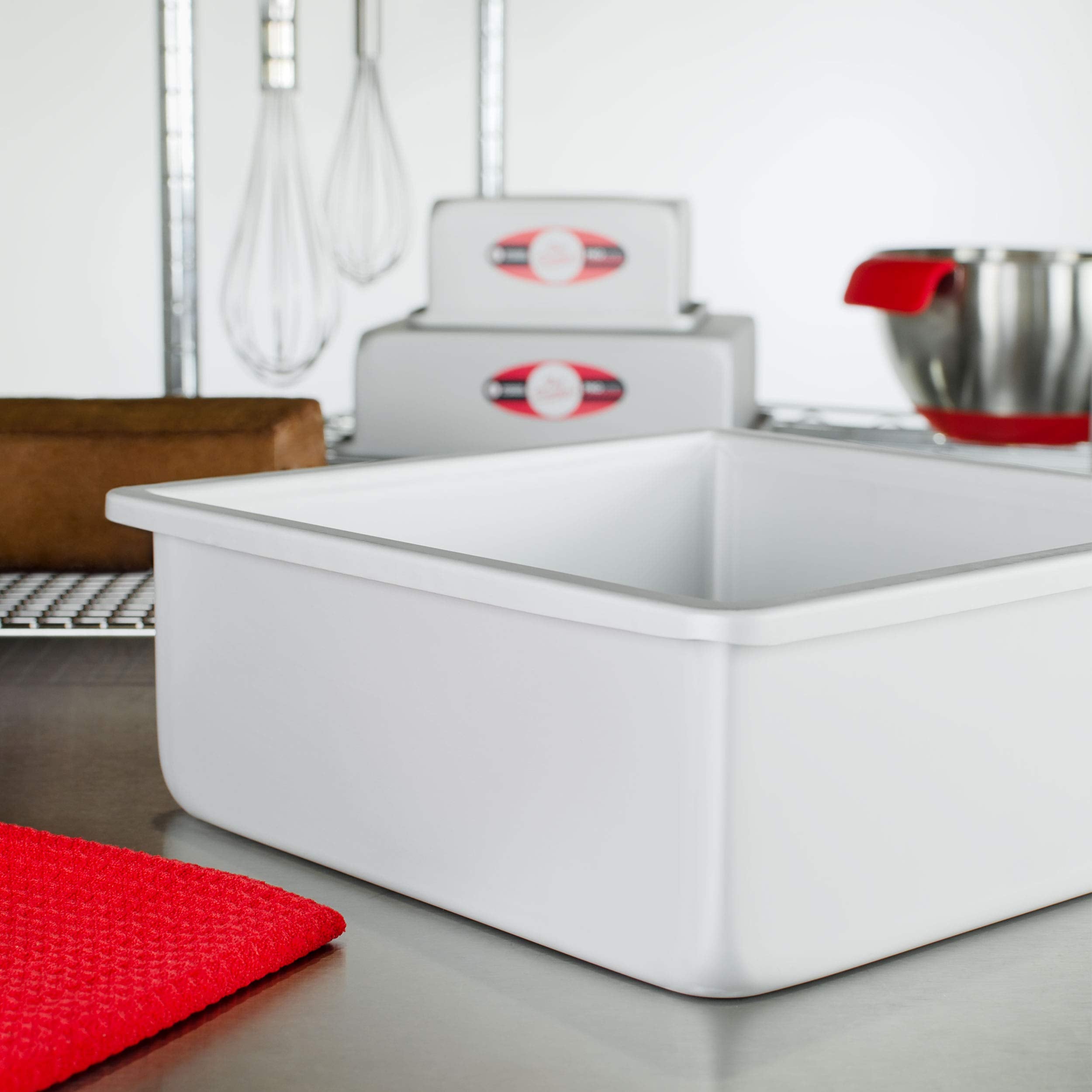 Fat Daddio'S Anodized Aluminum Square Cake Pan, 10 X 4 Inch