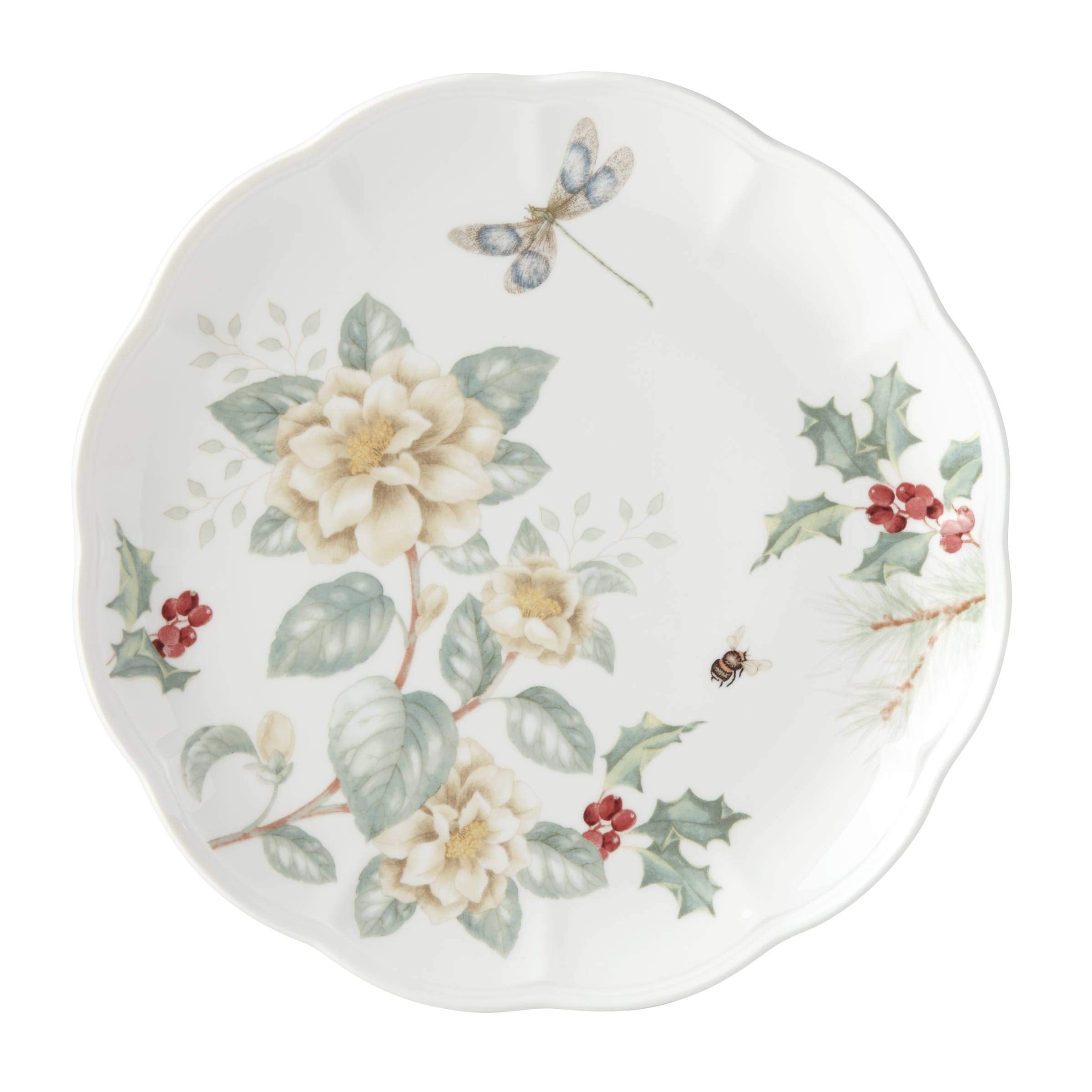 Lenox Butterfly Meadow Jasmine Dinner Plate, 1.59 LB, Red