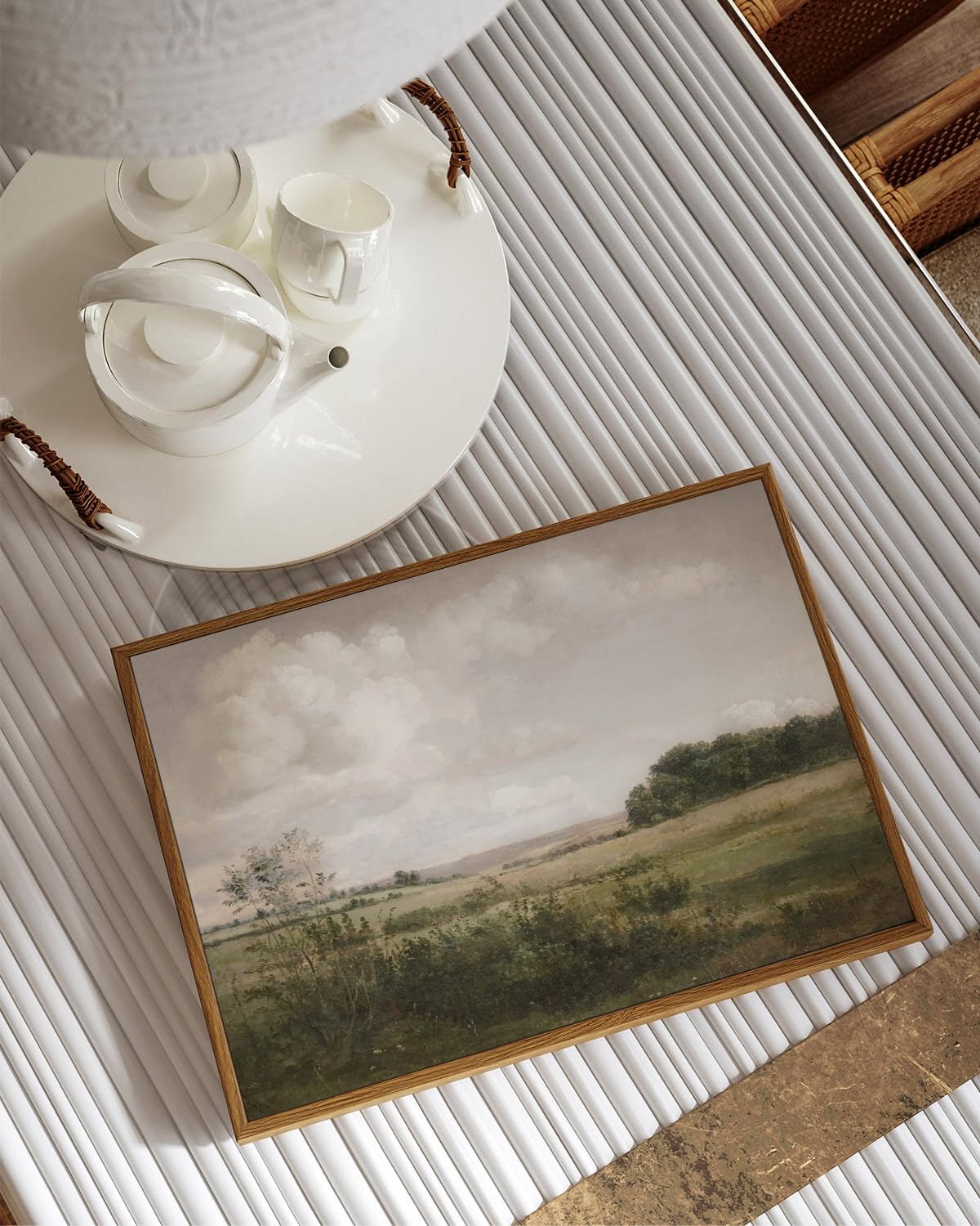 Viyyiea Nature Framed Wall Art, Wilderness Vintage Art Decor Room Aest ...