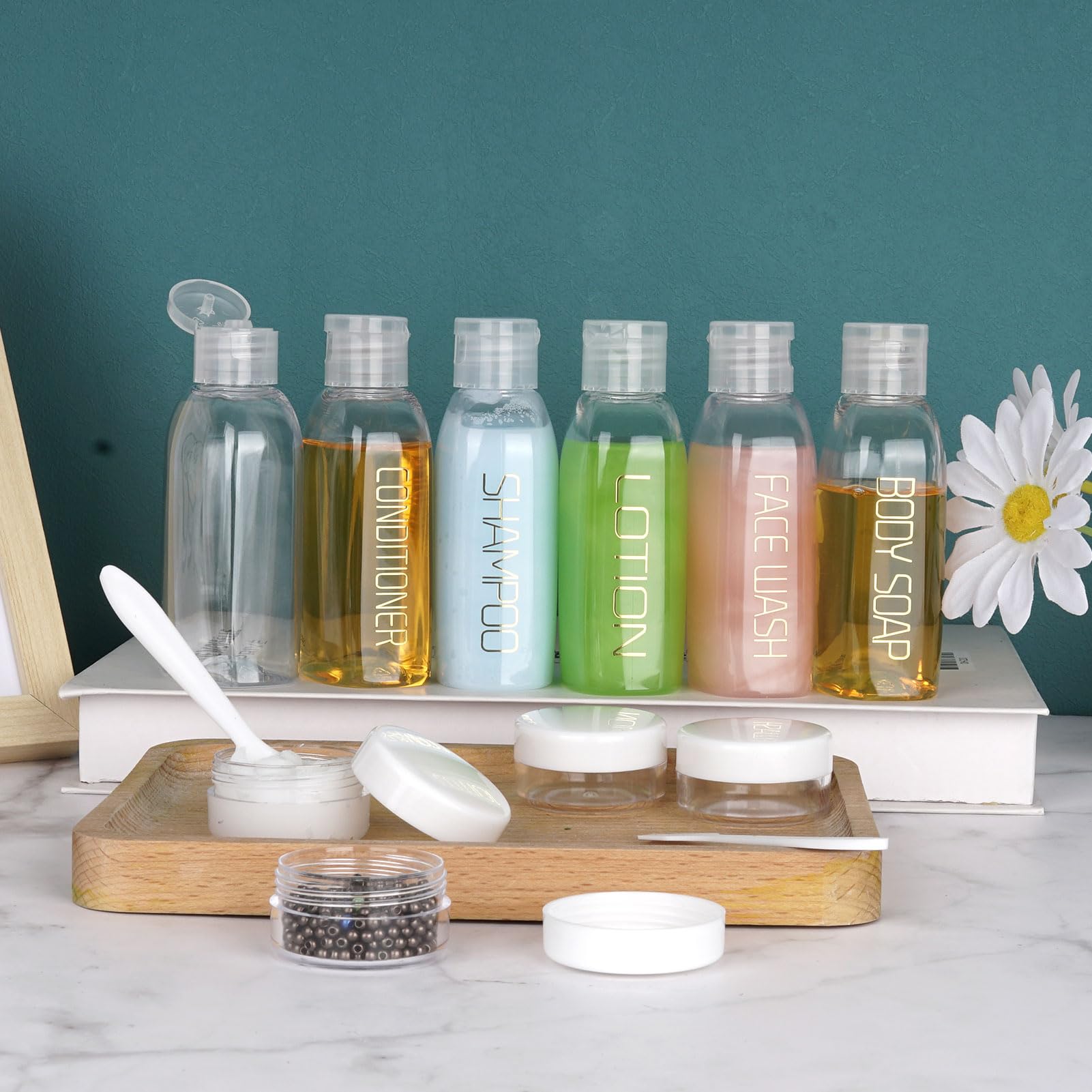 Cosywell Travel Bottles For Toiletries 10Pcs Travel Shampoo And Conditioner Bottles Tsa Approved Travel Size Containers Leakproo