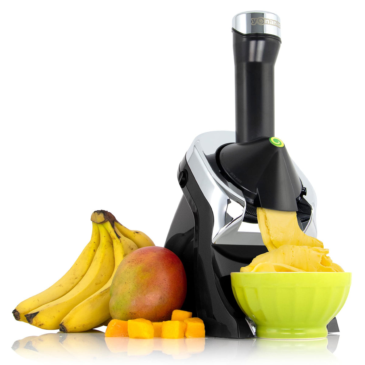 Yonanas 988Bk Deluxe Vegan, Dairy-Free Frozen Fruit Soft Serve Maker, Includes 75 Recipes, 200 W, Black