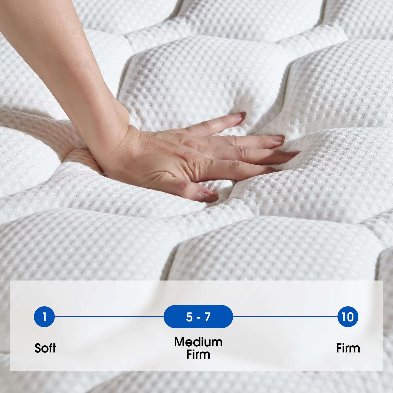 Kaurelax Queen Size Mattress,12 Inch Queen Mattress In A Box,Superior Hybrid Mattress With Gel Memory Foam Or Lumbar Support,100