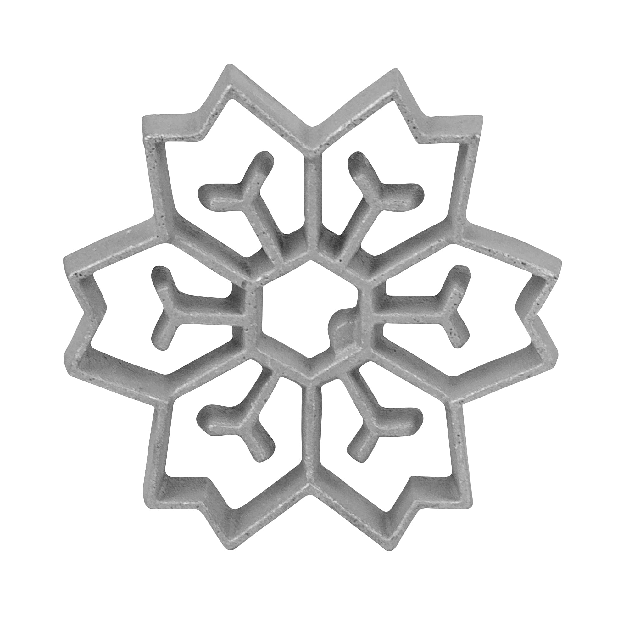 O'Creme Christmas Rosette Iron 2-In-1 Snowflake