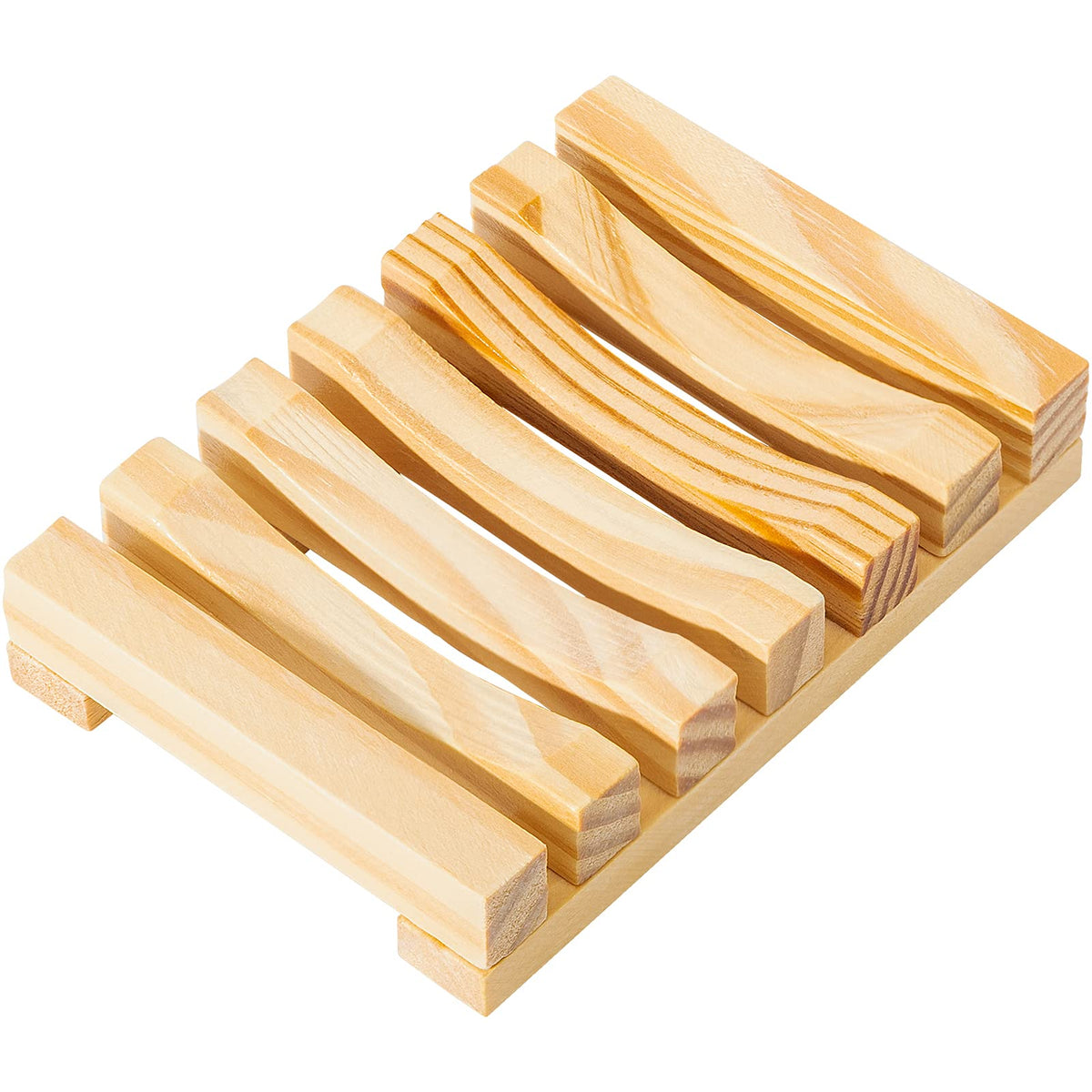 Urbanstrive Eco-Friendly Natural Wooden Soap Dish Soap Saver Holder Soap Tray For Bathroom, Biodegradable, Zero Waste, Plastic F