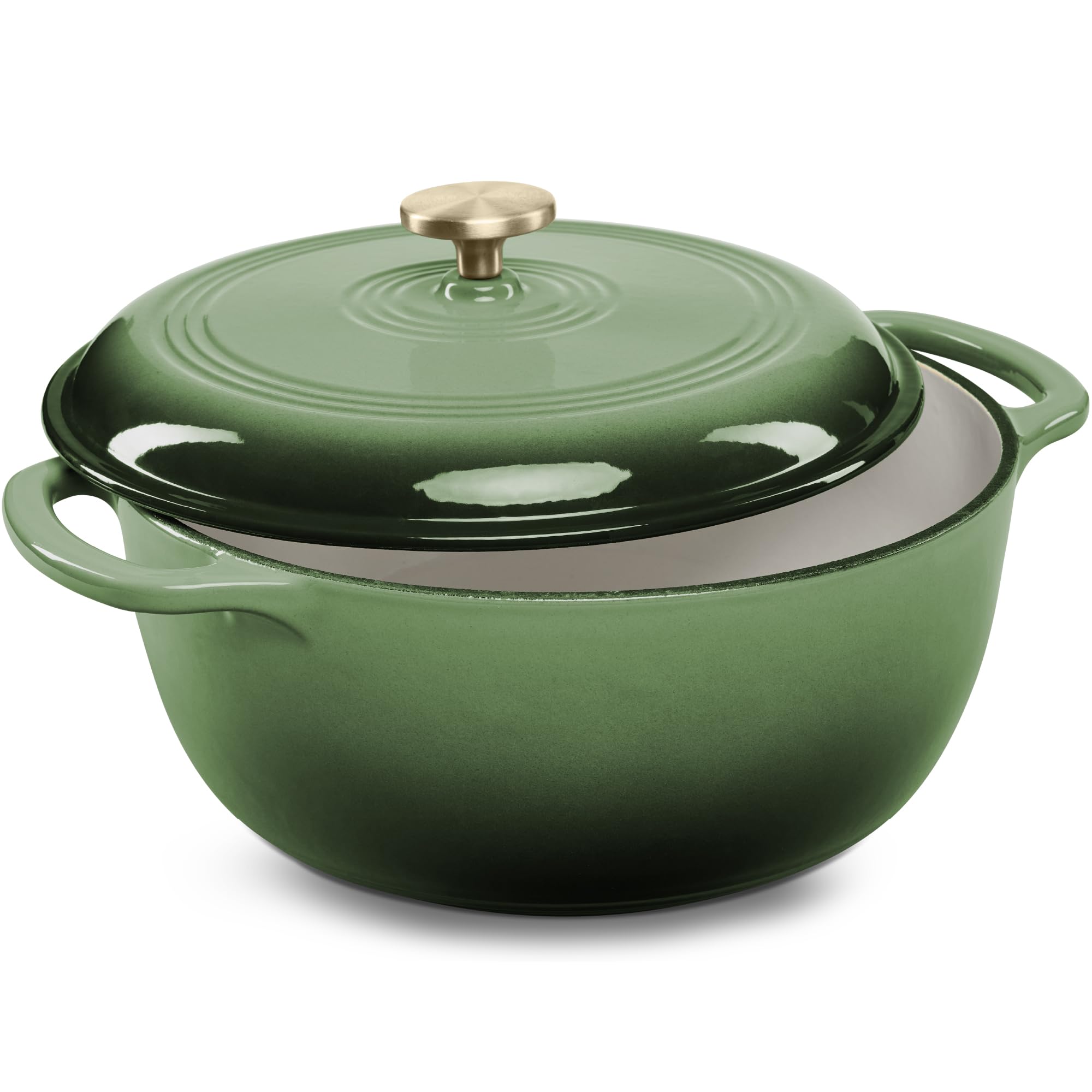 Best Choice Products 6 Quart Enamel CastIron Round Dutch Oven, Family Style HeavyDuty PreSeasoned Cookware for Home, Kitchen,