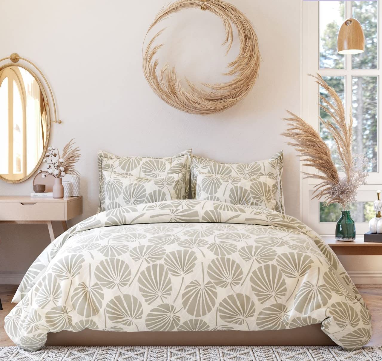 The Home Style 400 Tc Cotton Elastic Fitted All Around Printed Queen Size Double Bed Bedsheet Wih 2 Pillow Cover (60X78, Adam 
