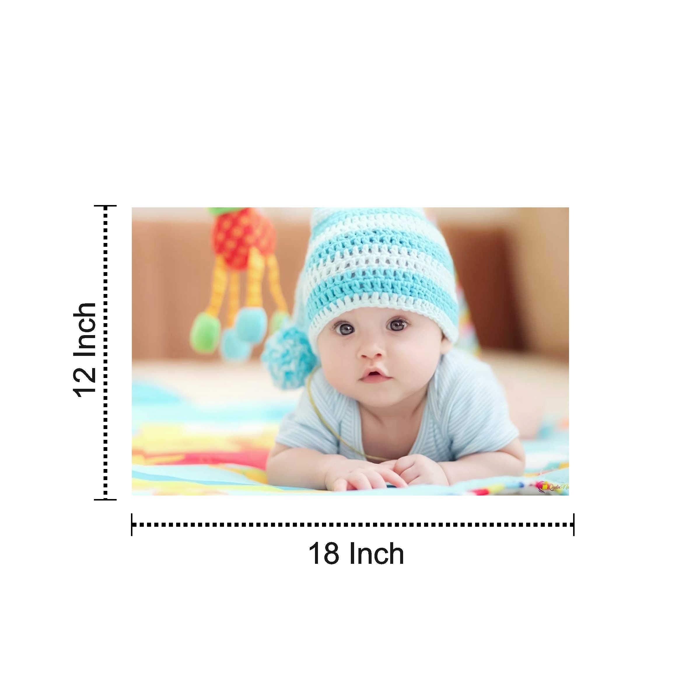 Kartmen Wood Bamboo Children Wall Poster (Multicolour, 12X18 Inch)