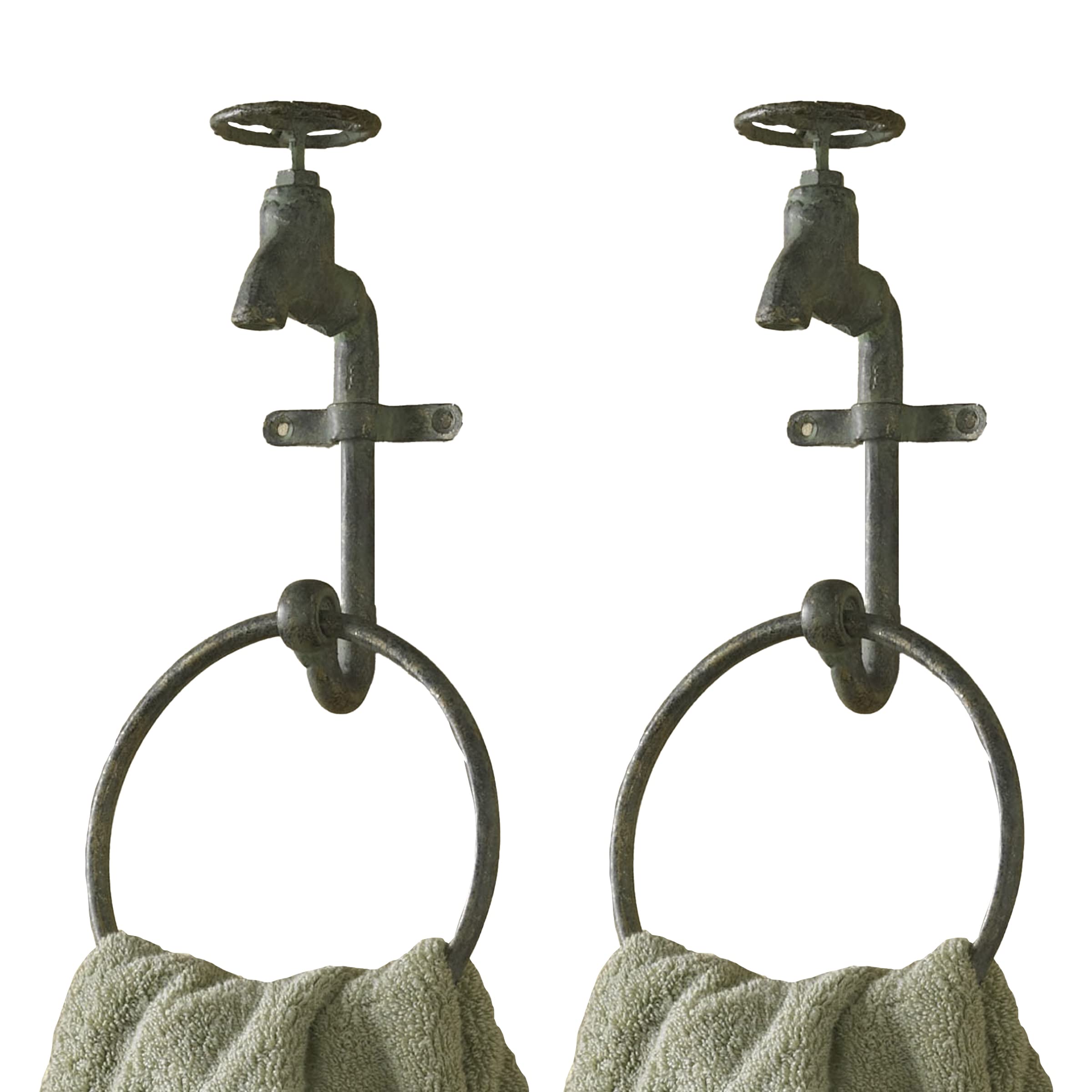 Park Designs Water Faucet Ring Hook - Set Of 2