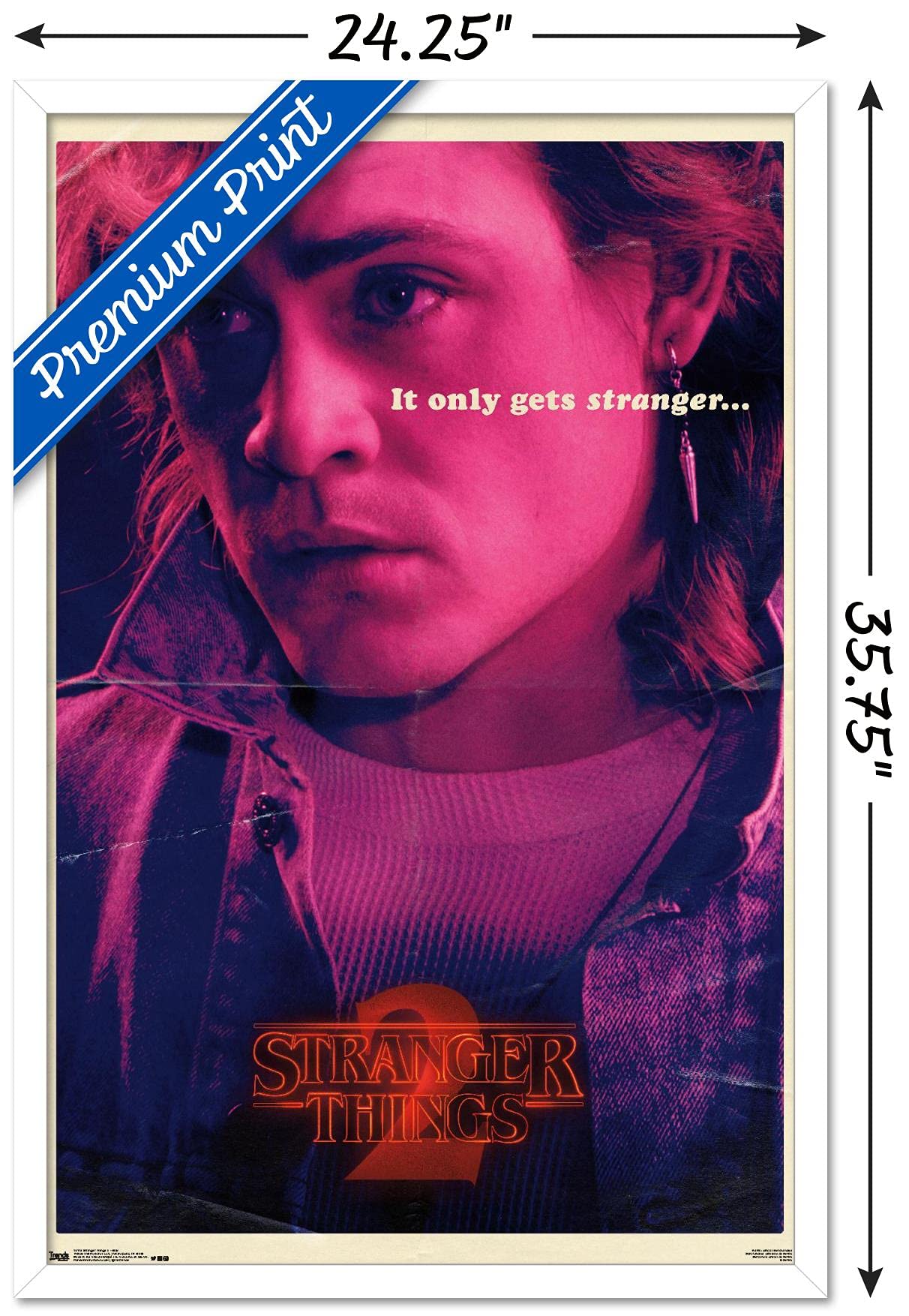 Trends International Netflix Stranger Things: Season 2 - Billy Wall Poster, 22.375'' X 34'', White Framed Version