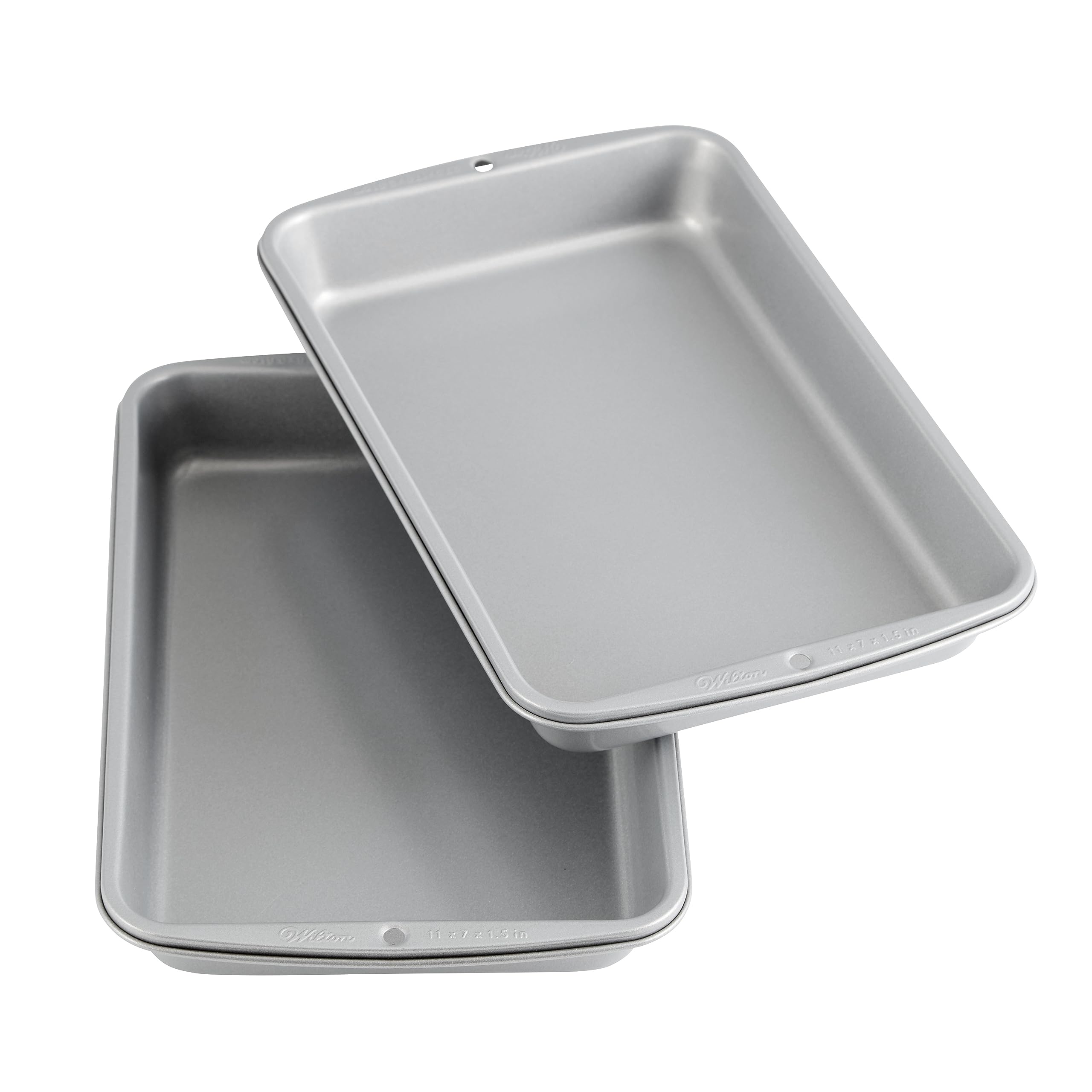 Wilton Recipe Right Non-Stick Biscuit And Brownie Pan, 11 In. X 7 In. (2-Pack)