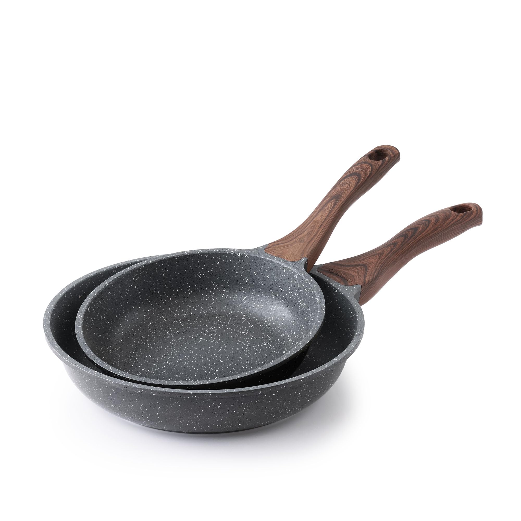 Sensarte Nonstick Ceramic Frying Pan Skillet With Lid, 20 Cm Omelet Pan, Healthy Non Toxic Chefs Pan, Induction Compatible Egg P