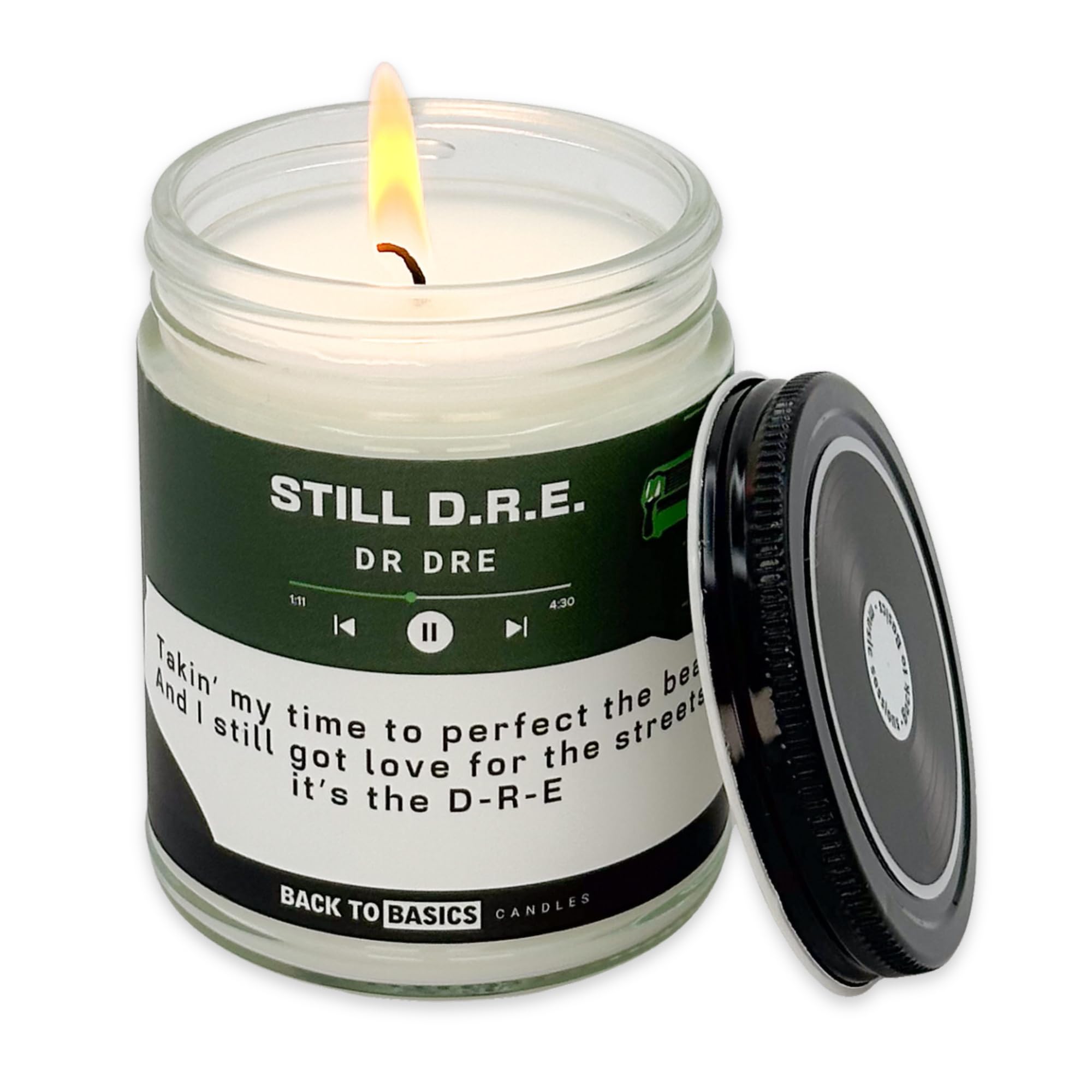 Back to Basics Candles | Still D.R.E. - 9oz Soy Wax Fir Balsam Scented Candle for Home Decor, Birthday Gifts for Women, Men, Bes