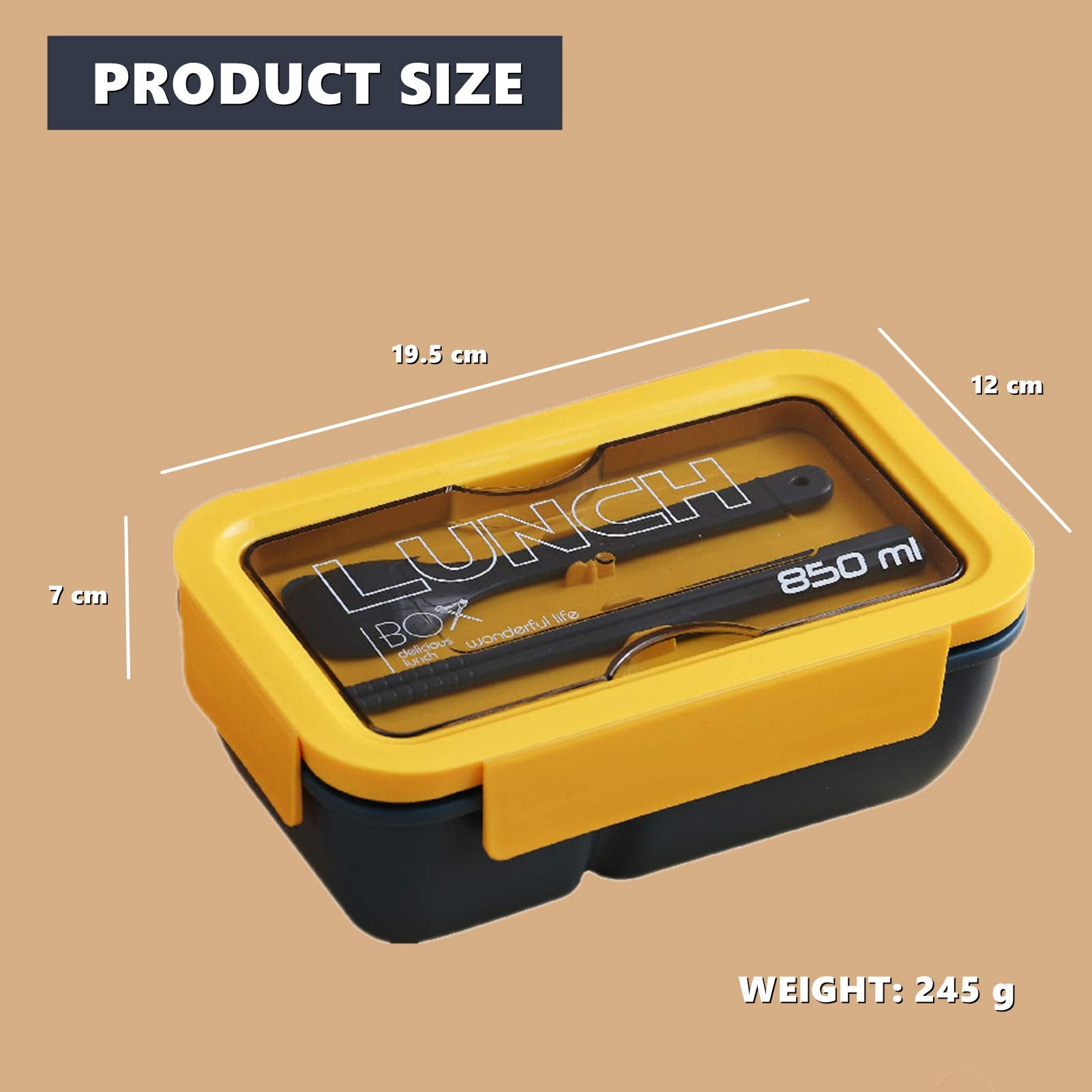 Chchmu Bento Box Portable Lunch Box Leakproof Salad Lunch Container With Spoon & Chopsticks Leak Proof Lunch Containers Microwav
