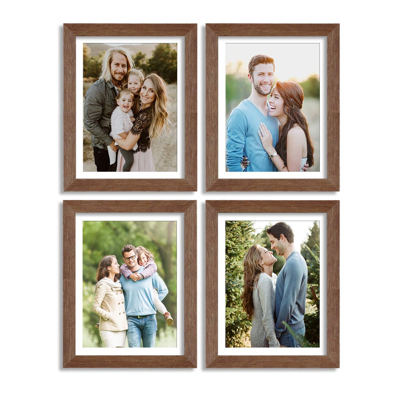 Art Street Set Of 4 Individual Wall Photo Frame/Wall Hanging For Home And Office Wall Dcor (Brown, 8X10 Inch)