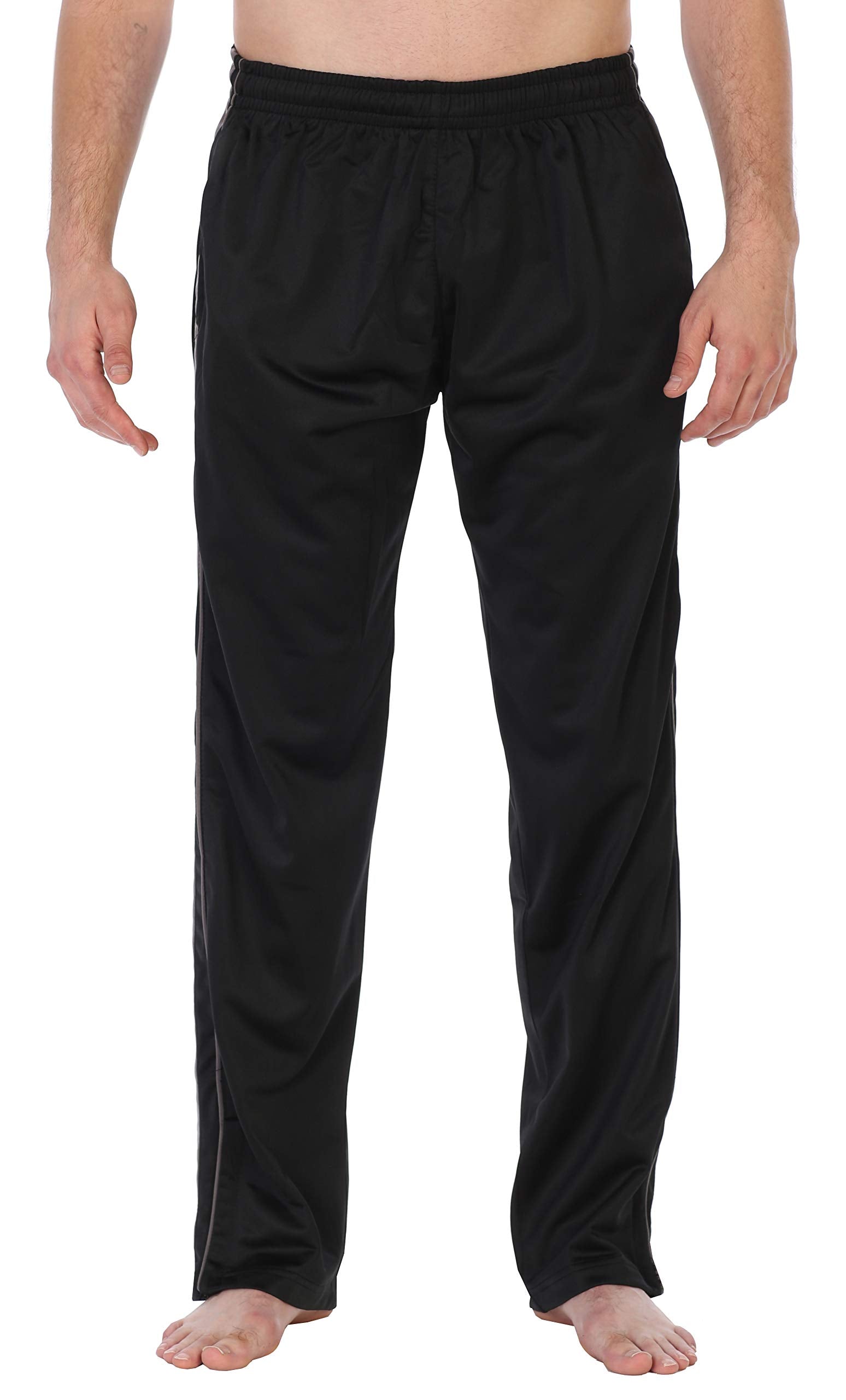 Gioberti Mens Athletic Track Pants, Silver, X Large
