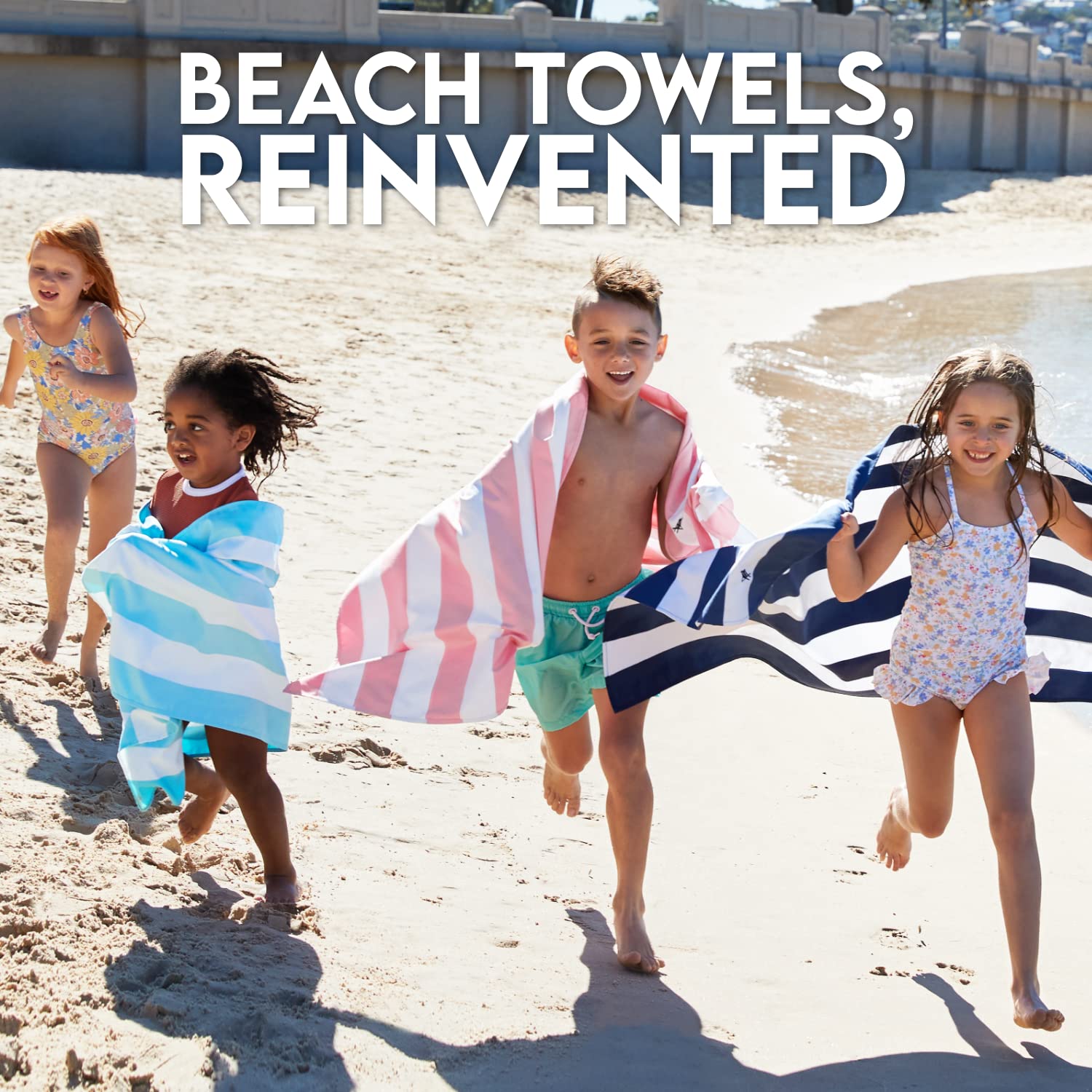 Dock & Bay Quick Drying Towel - for Sports & gym - compact  Lightweight - 100% Recycled - Includes Bag - cabana - Whitsunday Blue  Medium (130x70cm  51x27)