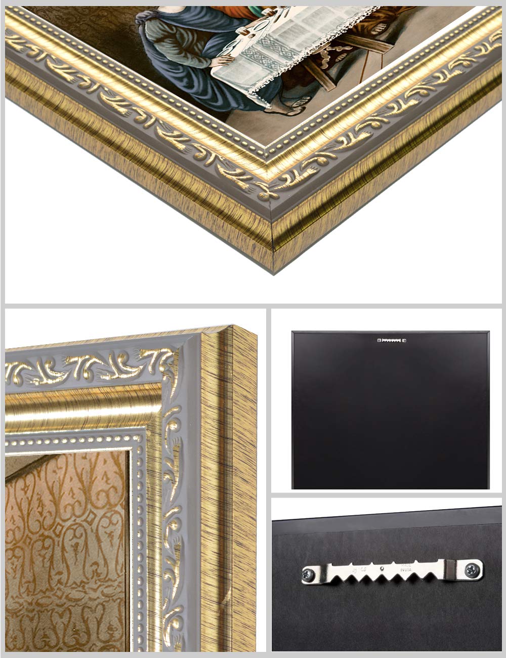 Decorarts - The Last Supper By Leonardo Da Vinci. Oil Painting Reproduction, Giclee Print On Canvas. Ready To Hang Framed Wall A