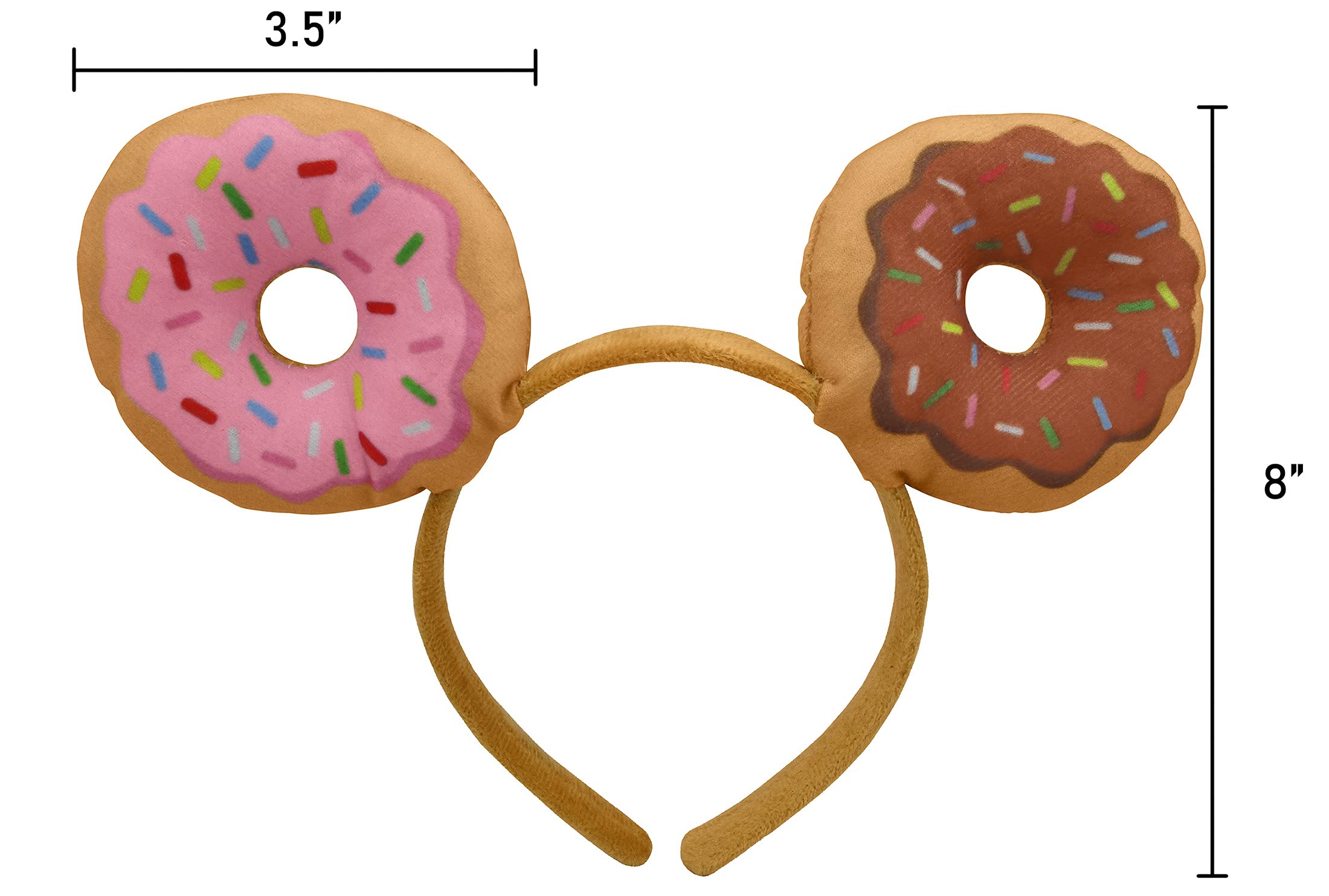 Nicky Bigs Novelties Unisex Adults Donut Food Costume Headband - Doughnut Party Favors  One Size