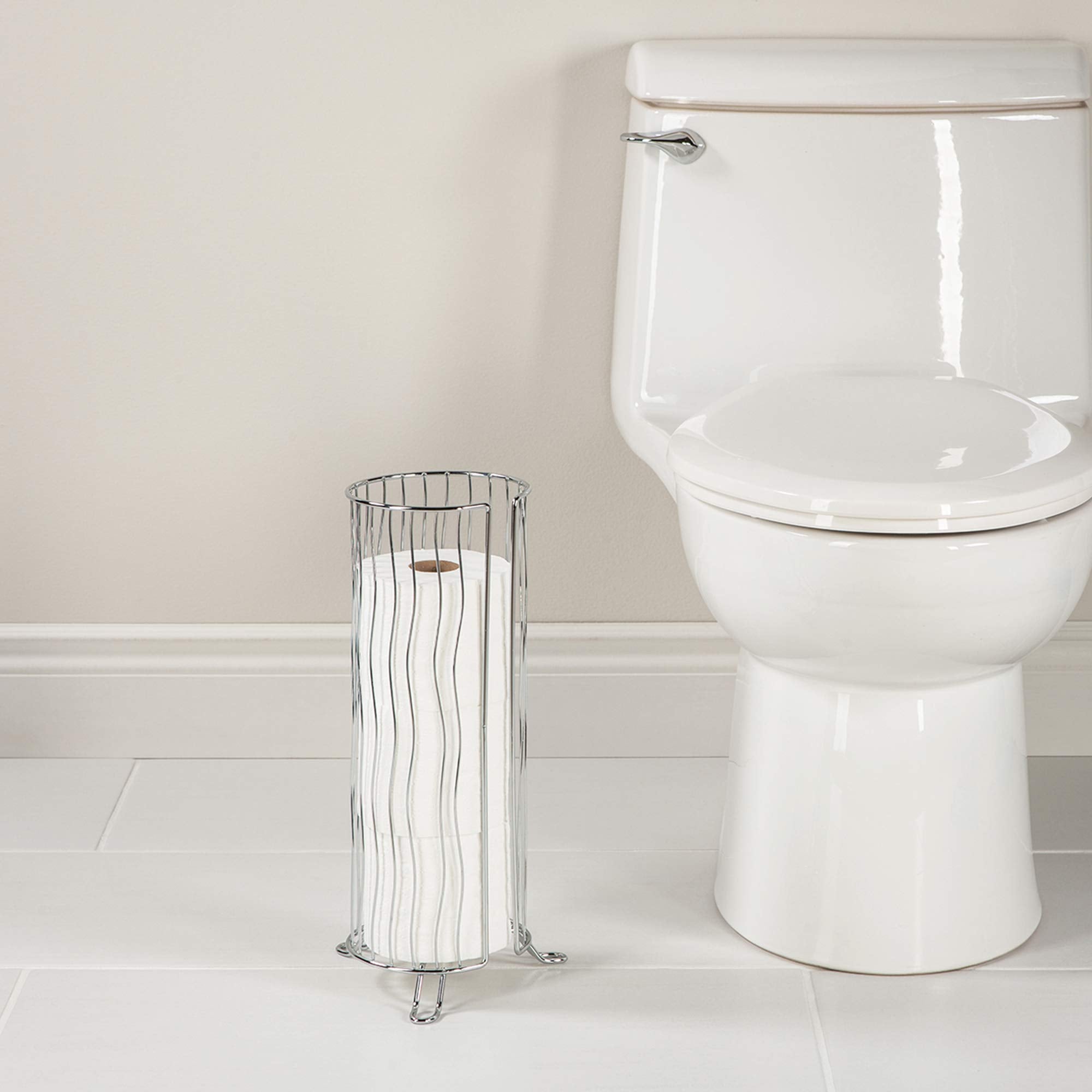 Better Living Products Wave Toilet Tissue Holder, No Size, Chrome