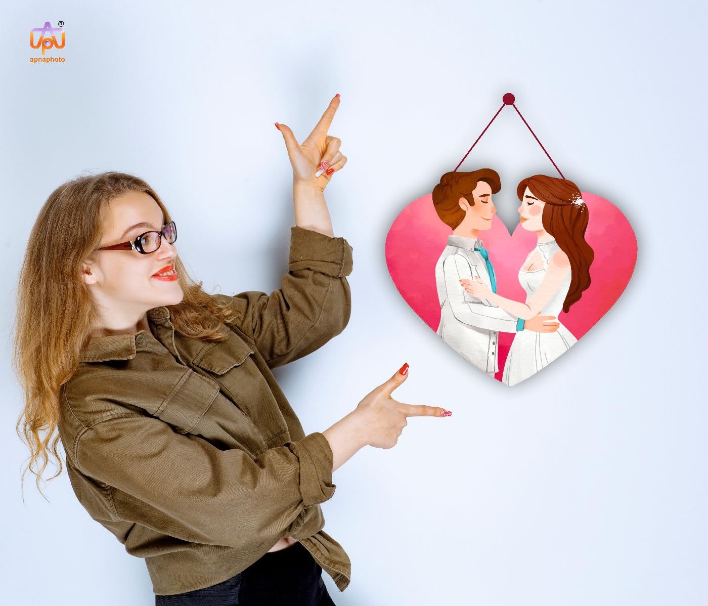 CRAFTY ADDA Loves Eternal Embrace Elegant Handcrafted Wooden Wall Hanging Heartfelt Couple Quotes Art Inspirational Rustic Deco