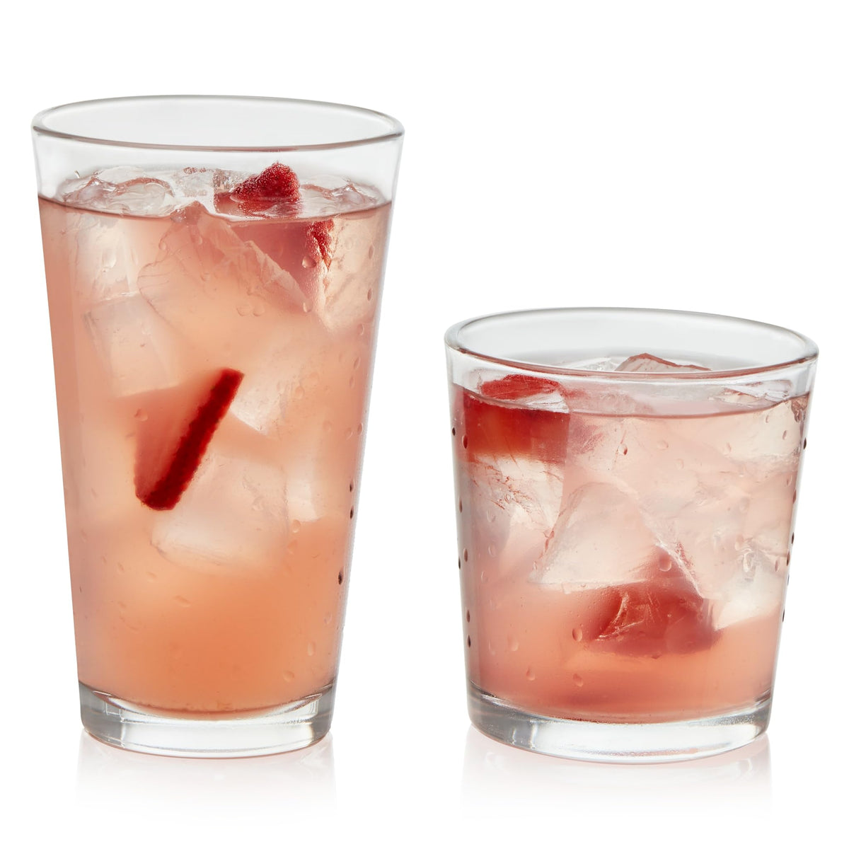 Libbey Flare Tumbler And Rocks Glasses Set, Stylish Lead-Free Drinking Glasses Set Of 16, Versatile Dishwasher Safe Kitchen Glas