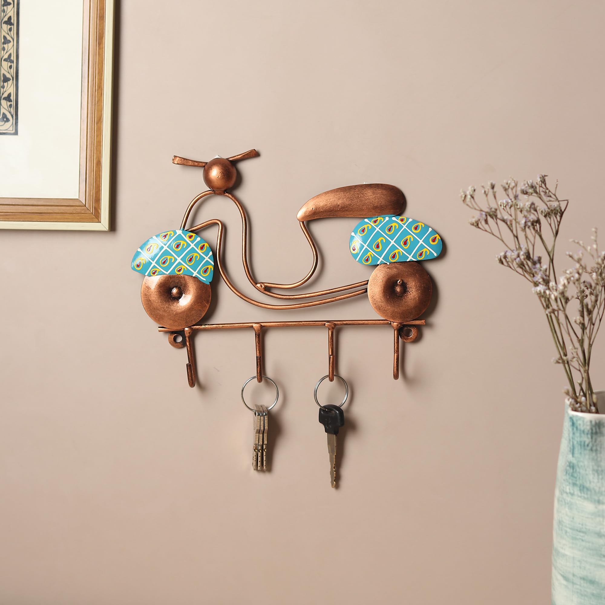 Habere IndiaAll the Cultures Fabricating India Keychain Stand | Keys Organizer | Key Hanger for Wall | Keychain Holder | Modern