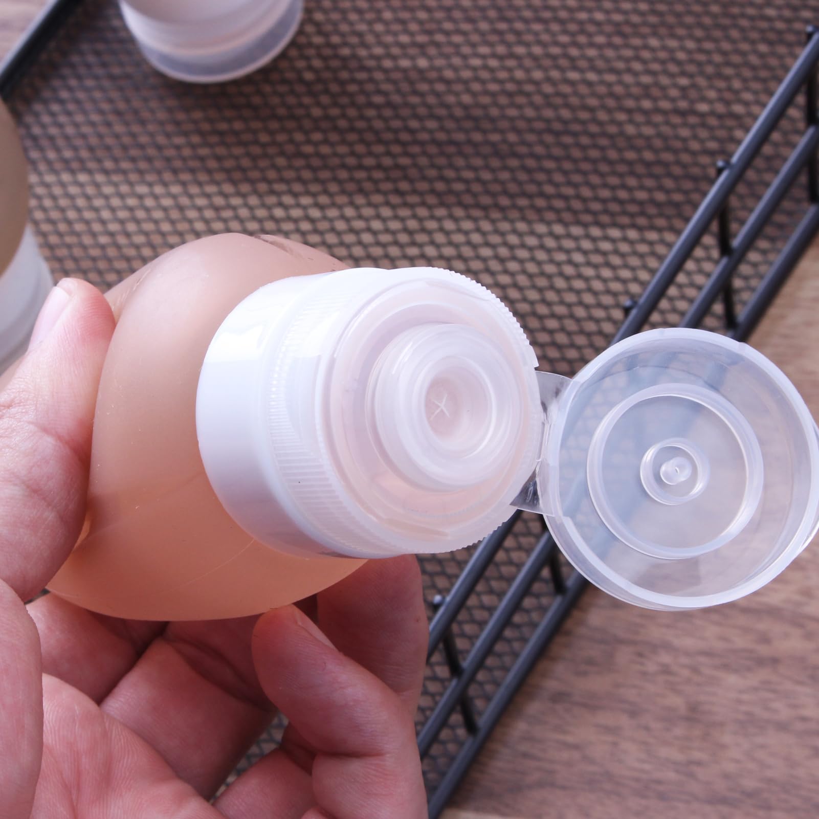 Travel Bottles For Toiletries, Tsa Approved Translucent Portable Travel Size Containers, 3Oz Bpa Free Leak Proof Squeezable Sili