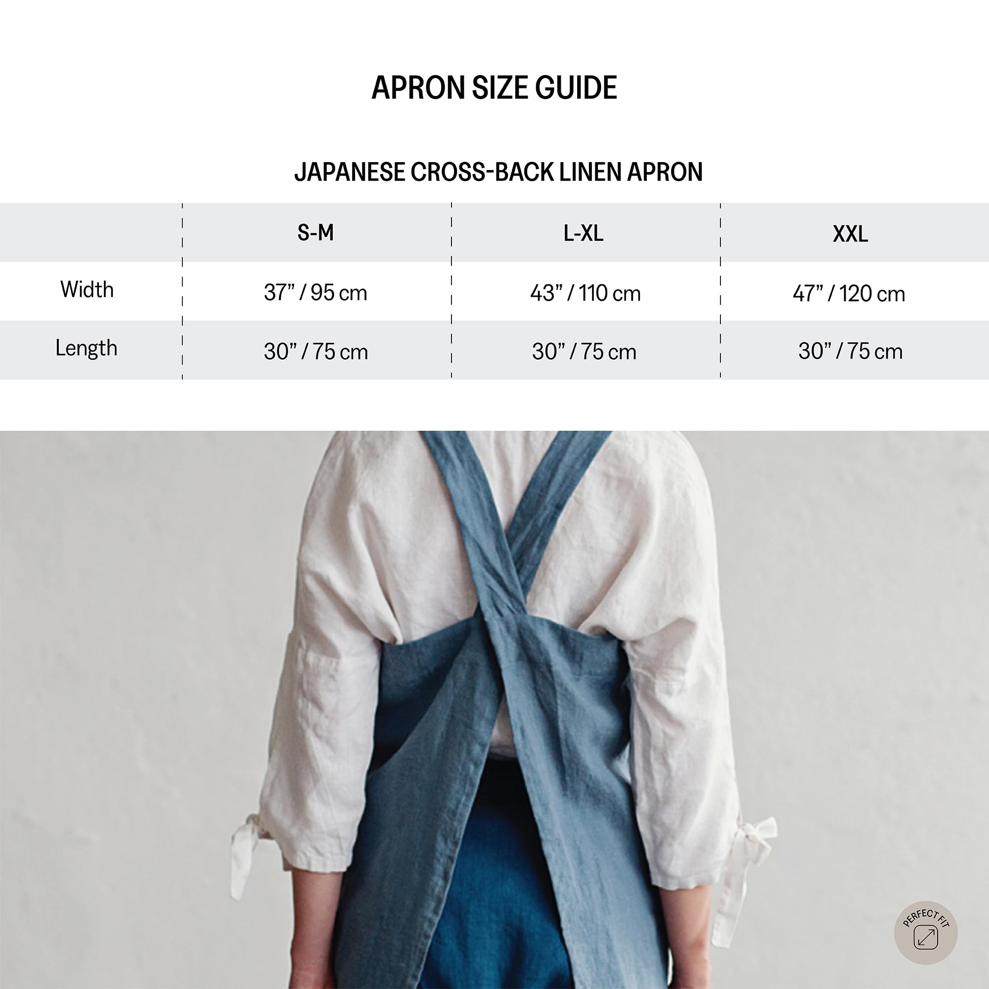 Magiclinen 100% Linen Apron - Japanese Cross Back Apron With Pockets For Women And Men - Pinafore Style, Pink, Xxl