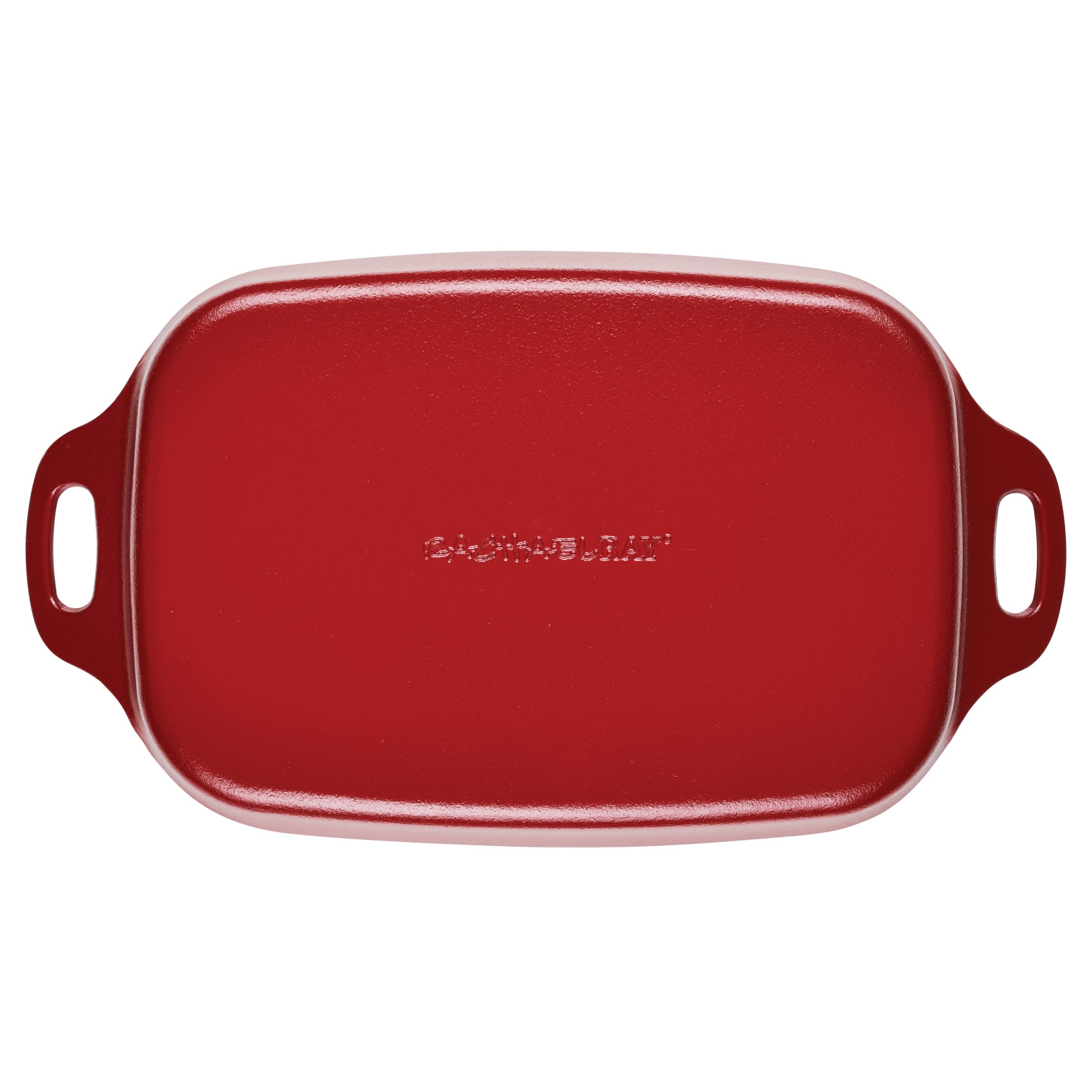 Rachael Ray Nitro Cast Iron Roasting Lasagna Pan/Baking Dish, Roaster/Rectangular, 9 Inch X 13 Inch, Red