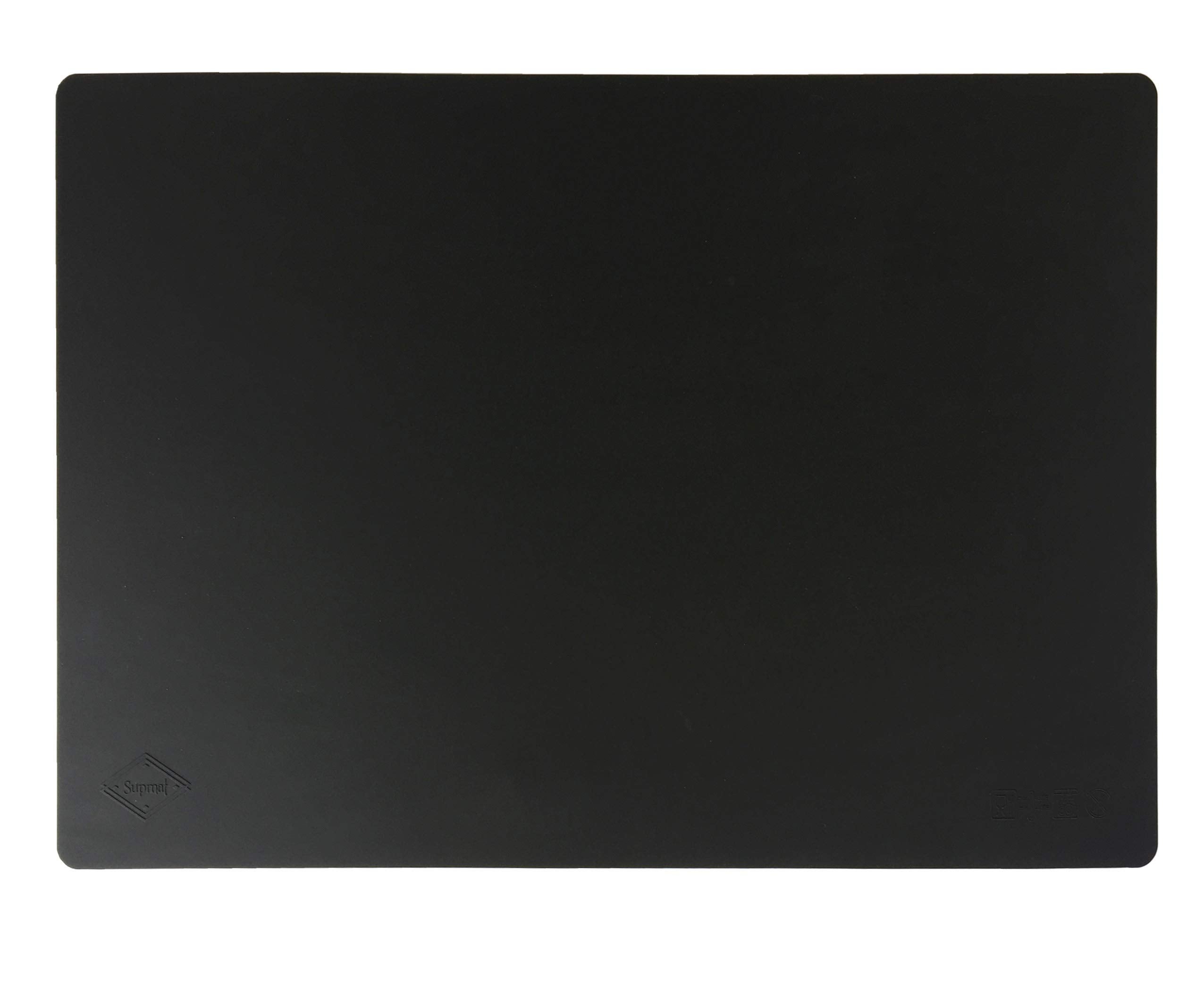 Supmat Xxl, 20''X28'', Super Versatile Extra Large And Thick Heat Resistant Silicone Mat, Counter Mat, (Pure Black)