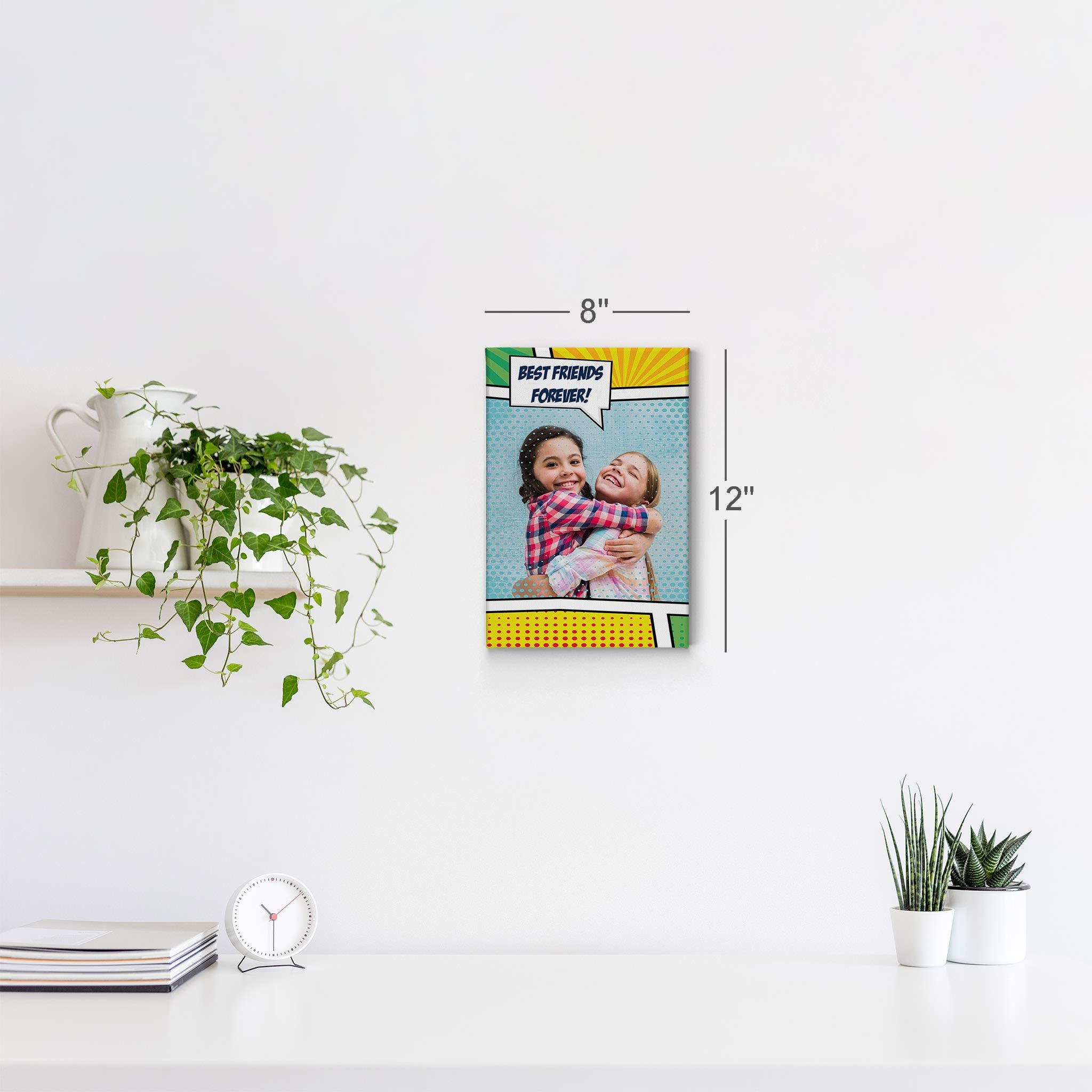 Smile Art Design Custom Canvas Print With Your Photos Personalized Photo Pop Art With Your Picture Custom Photo Prints Personali