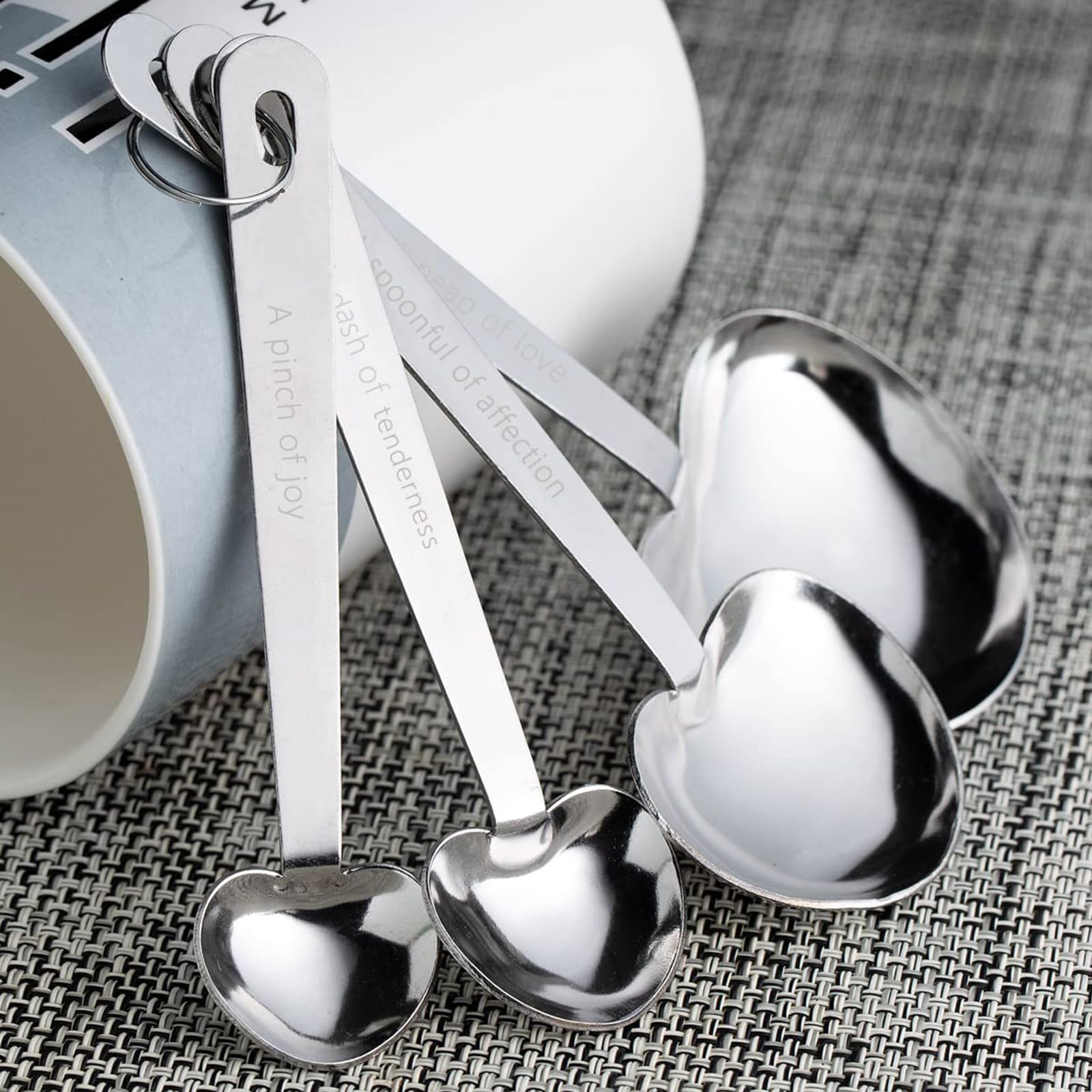 30 Packs Love Design Heart Shape Measuring Spoon Set For Bridal Shower Favors Wedding Favors,Gifts, Decorations And Souvenirs Fo
