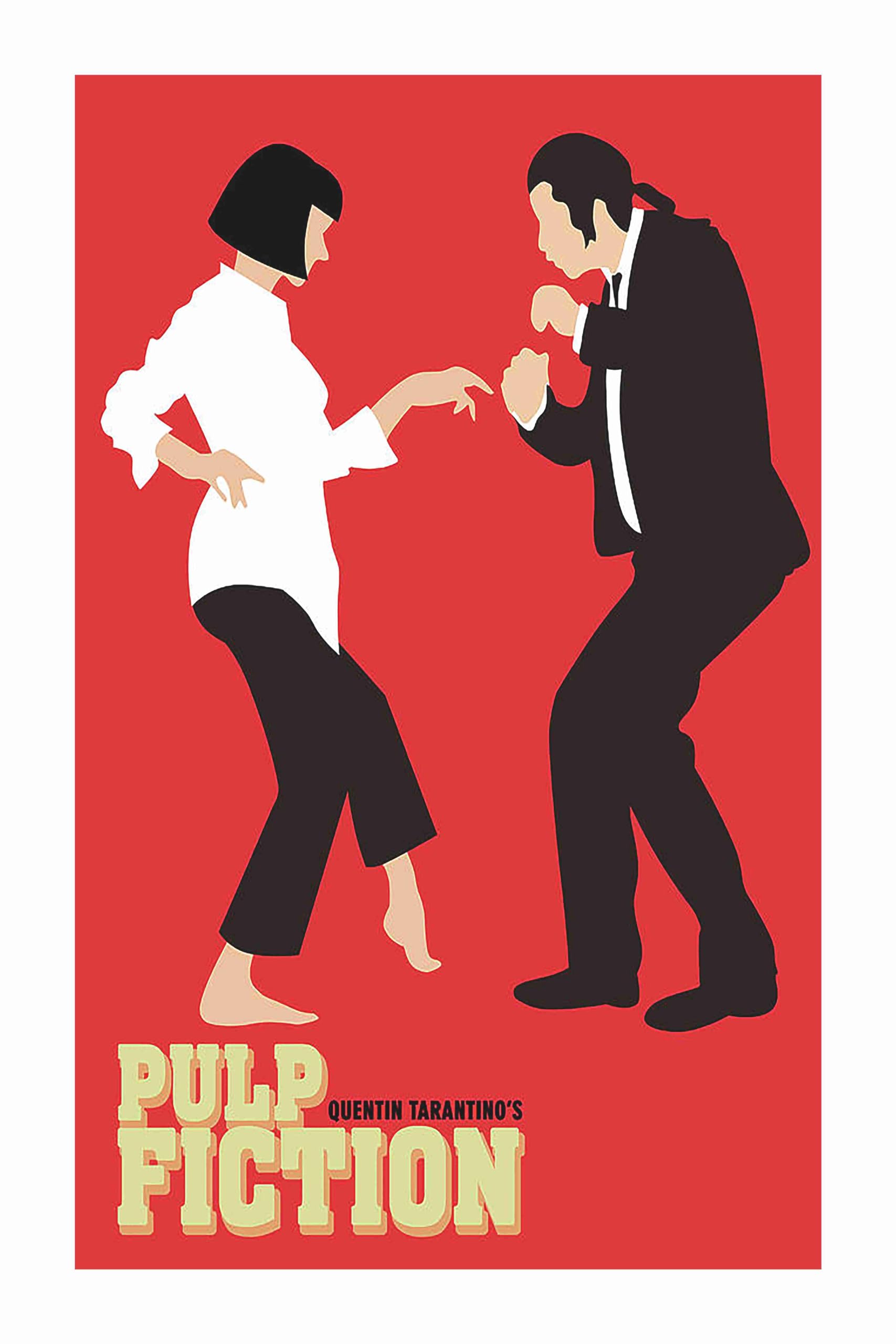 BALDAU PRINTS Pulp Fiction Movie Poster for Room (12x18 Inch, 300 GSM Paper, Gloss Finish, Multicolor) F-28