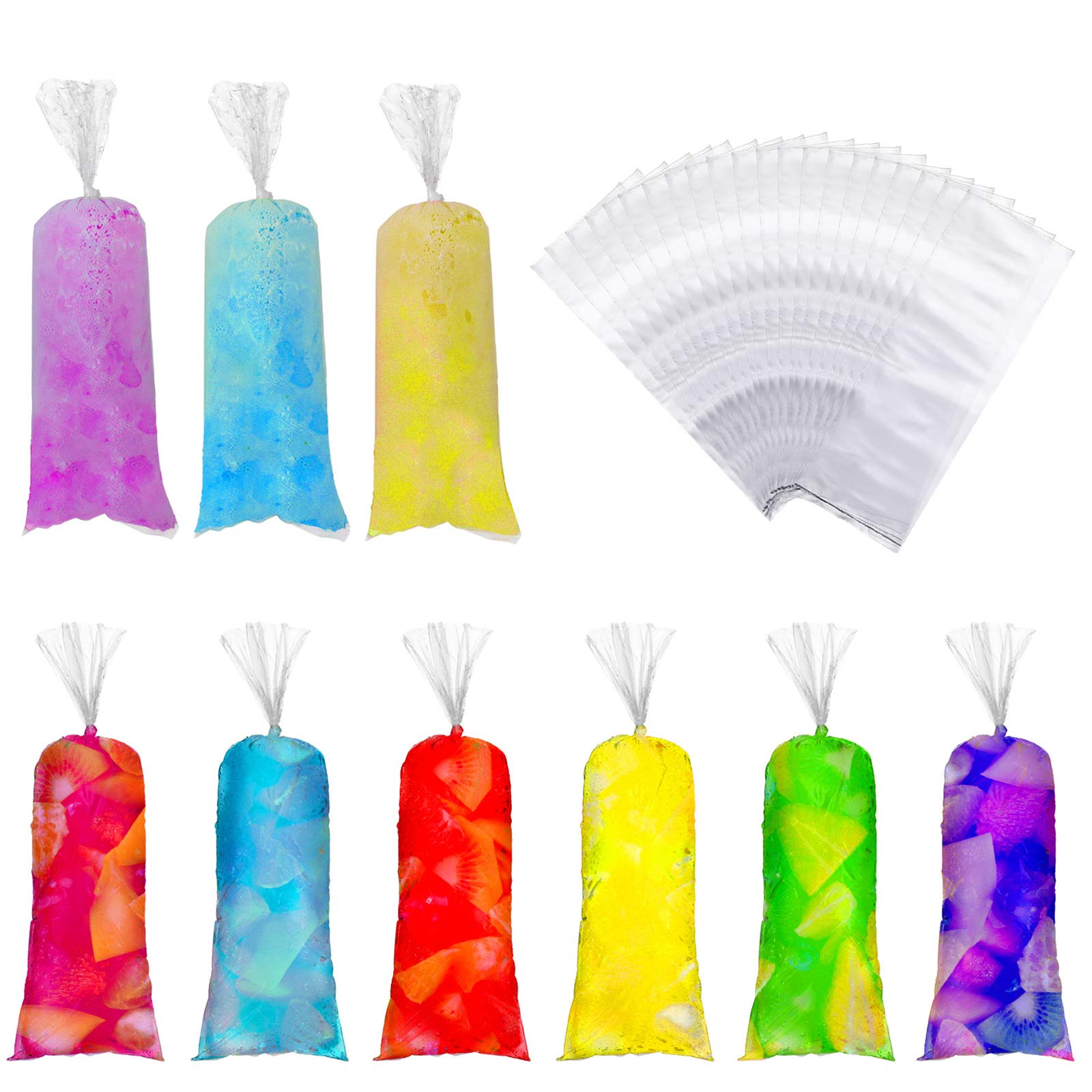 Boao Lolly Bags Disposable Ice Cream Mold Bags Plastic Ice Candy Bags For Making Ice Creams Yogurt Candy