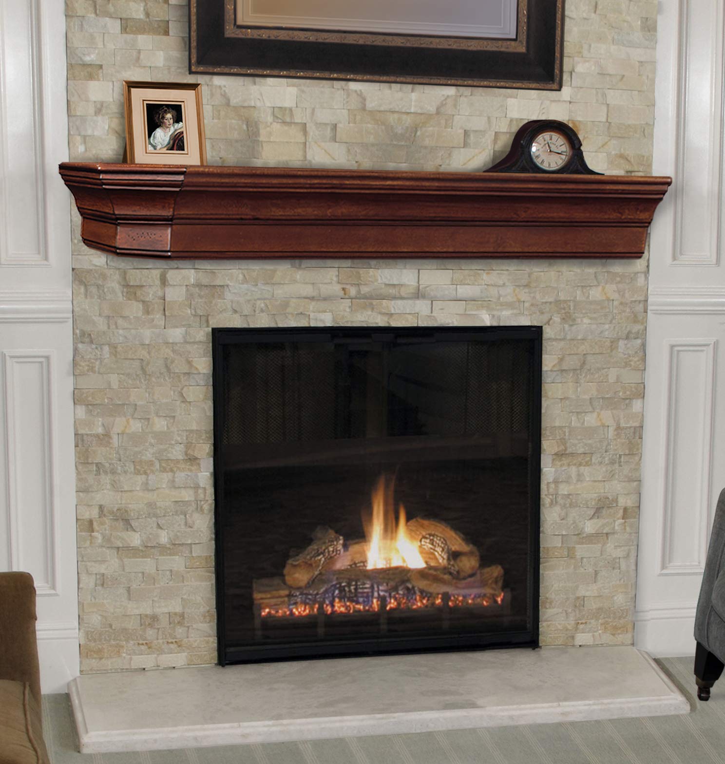 The Lindon 72'' Shelf or Mantel Shelf Unfinished