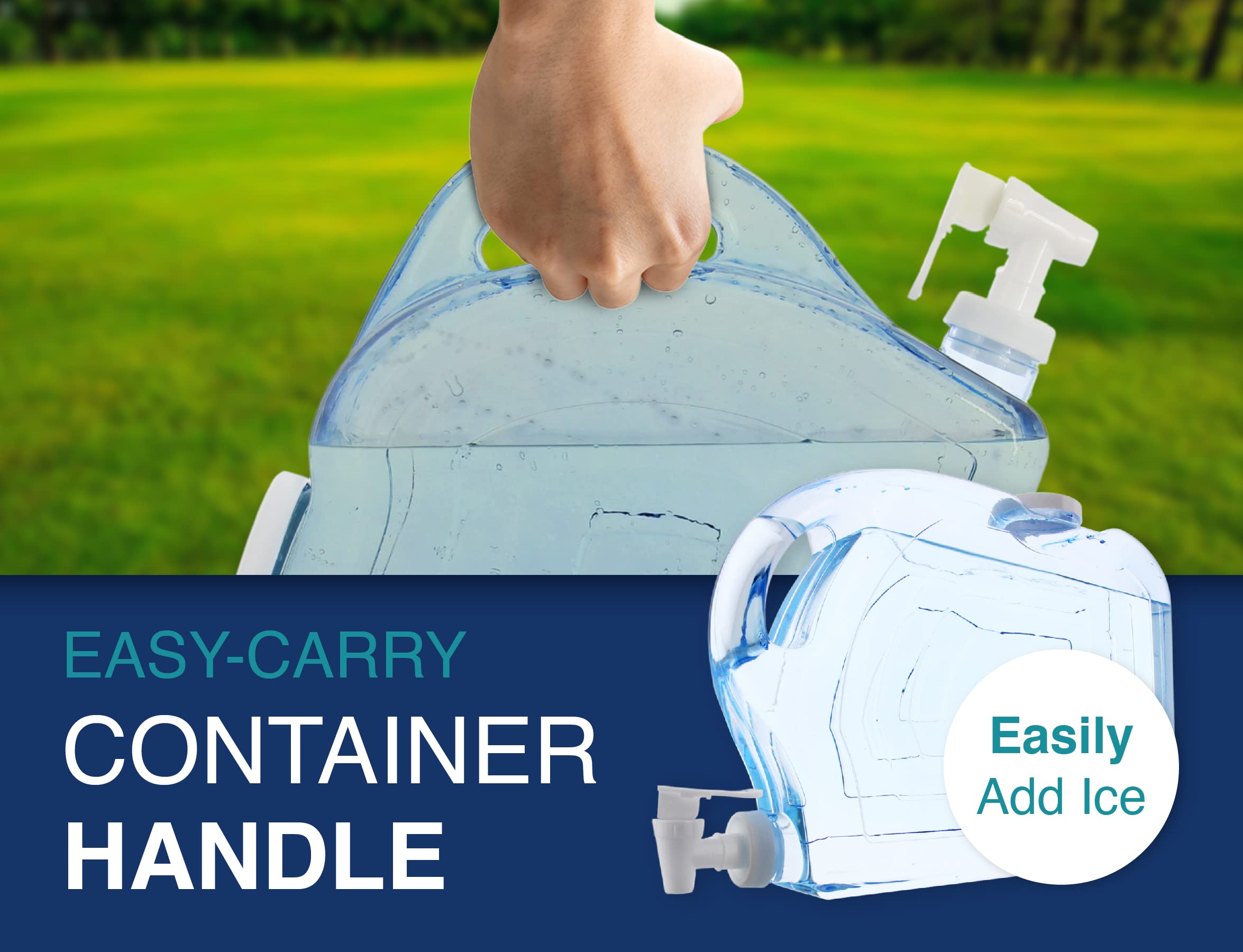 Arrow Home Products Ultra Slimline Drink Dispenser For Fridge, 1.25 Gallon - Plastic Beverage Dispenser With Spigot For Easy Dis