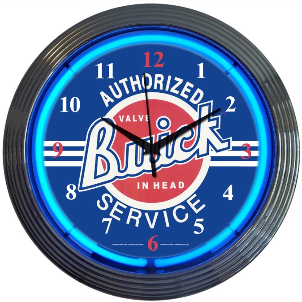 Neonetics Cars and Motorcycles Buick Neon Wall Clock, 15-Inch