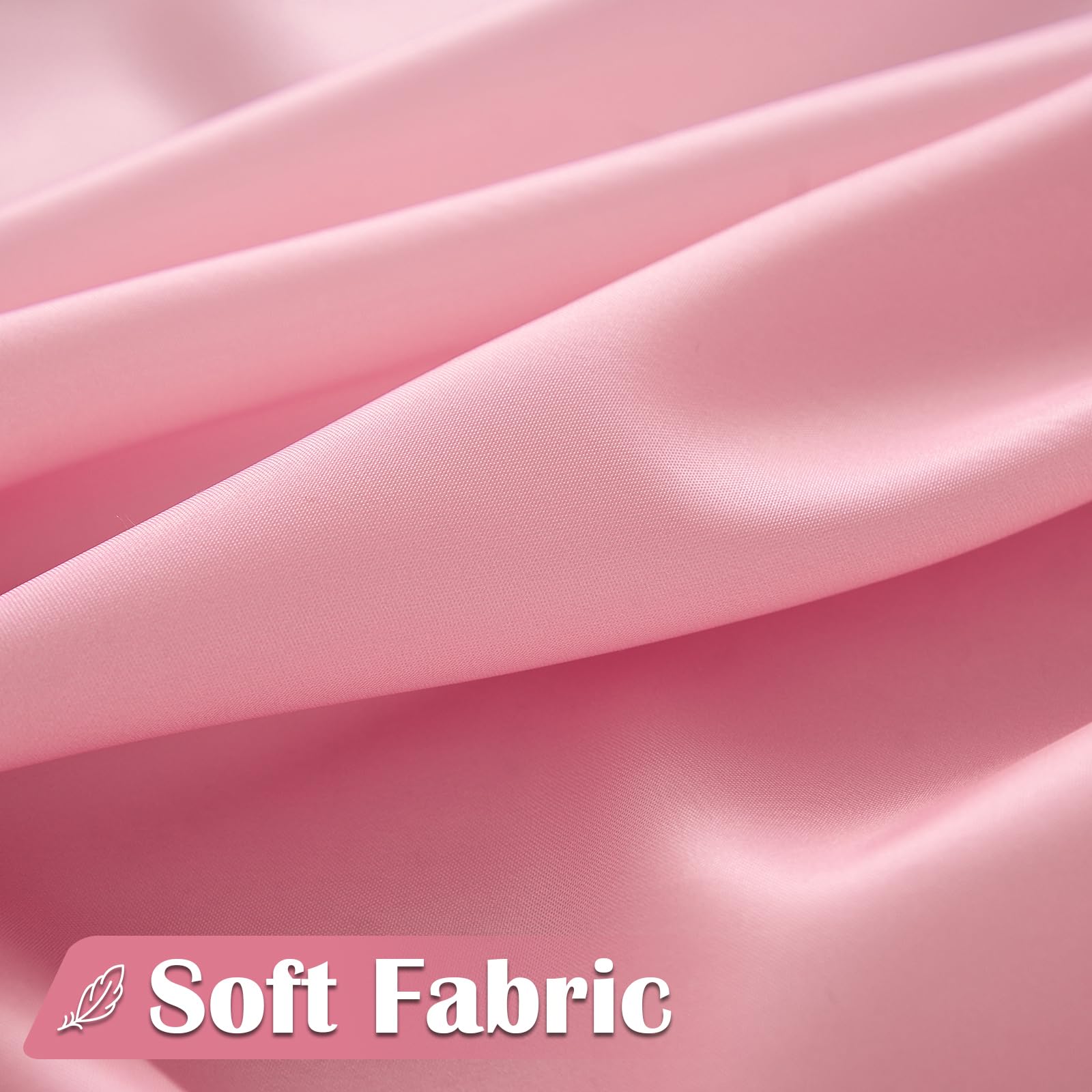 jinchan Fabric Ombre Pink Shower Curtain for Bathroom Waterproof Bath Curtains Set with Hooks Peach Gradual Color Design 70x72 inches Shower Curtain Girly for Stall