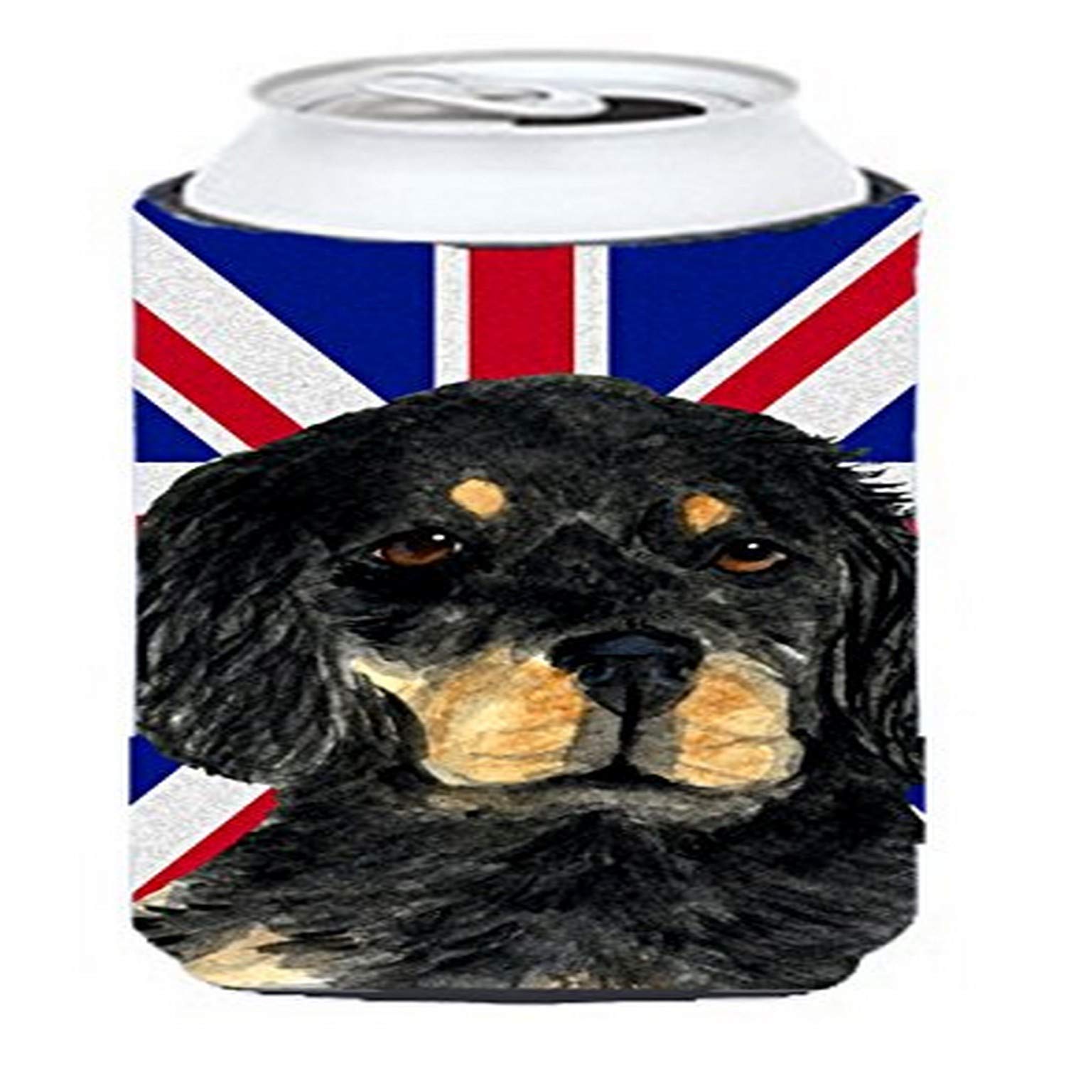 Caroline'S Treasures Ss4957Tbc Gordon Setter With English Union Jack British Flag Tall Boy Hugger Can Cooler Sleeve Hugger Machi