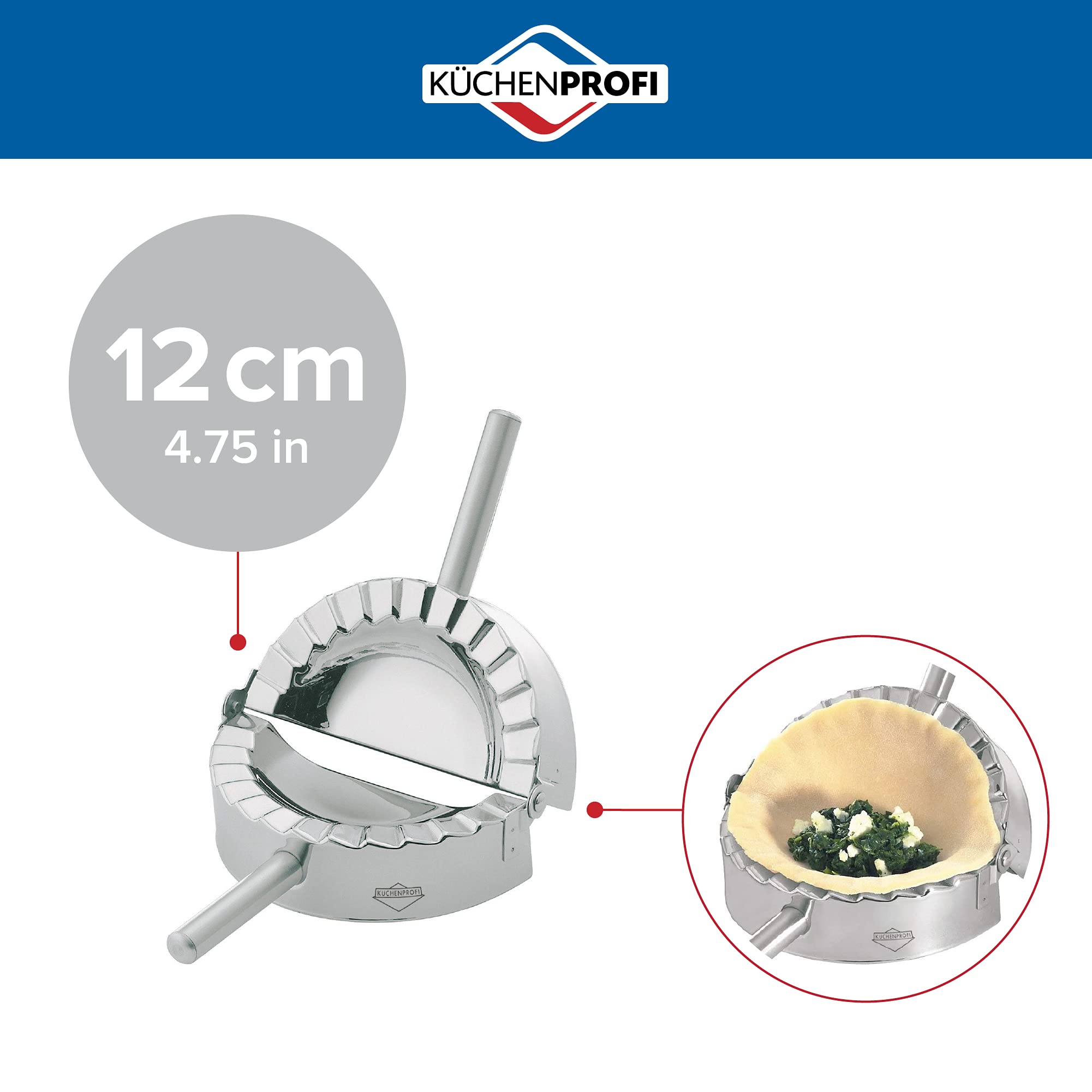 Kchenprofi Ravioli Pierogi, And Dumpling Maker, 18/8 Stainless Steel Press, Perfect For Molding And Sealing Fresh Stuffed Pasta