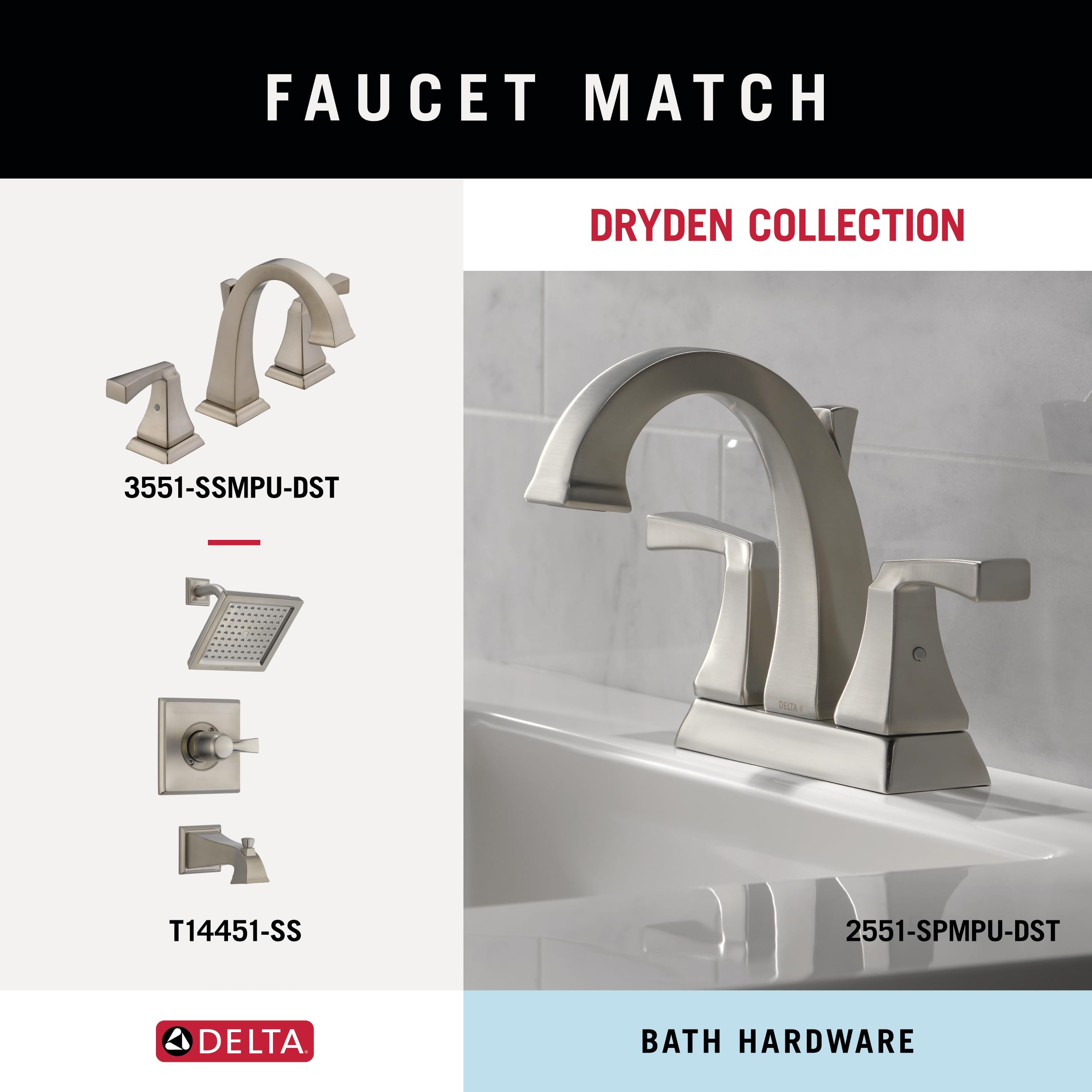 Delta Faucet Dryden Towel Ring, Stainless, Bathroom Accessories, 75146-Ss, Brilliance Stainless Steel