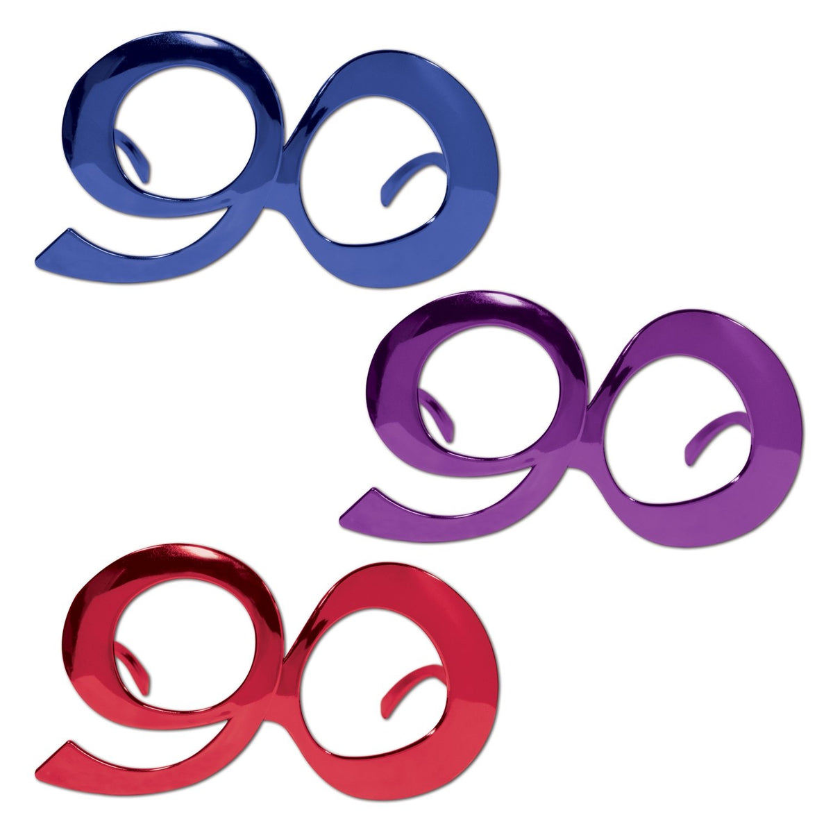 Beistle Birthday-Age Specific Fanci-Frames, 90, Multicolored