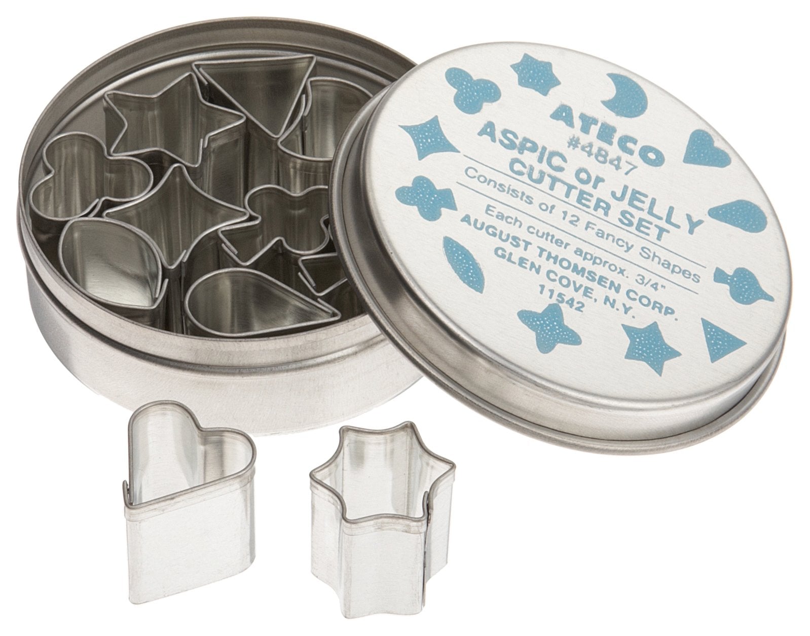 Ateco 3/4-Inch Aspic Cutters, Set of 12