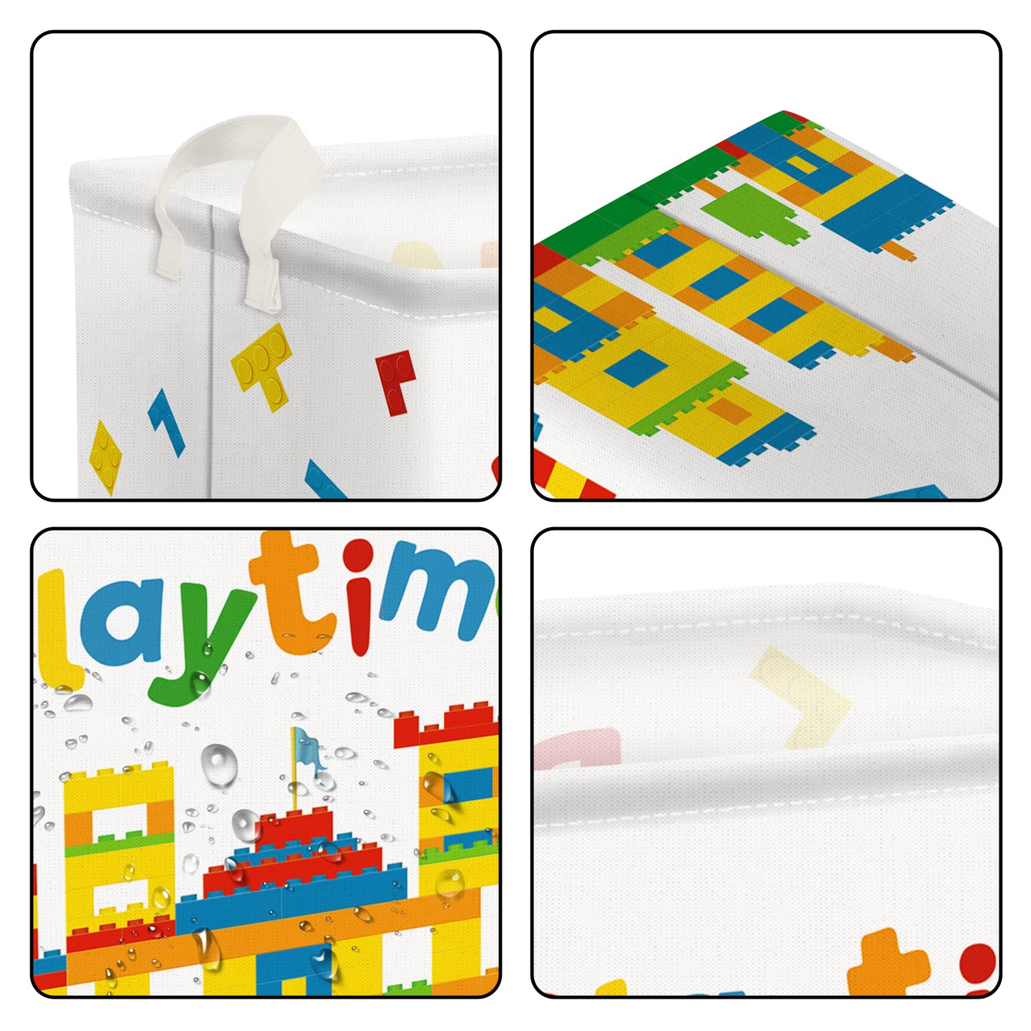 Clastyle Building Blocks Baby Toy Basket Back To School Classroom Book Shelf Basket Rectangle Clothes Towel Storage Bin For Kid